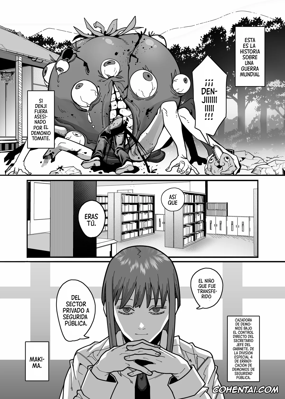 Chainsaw Man hentai, Makima hentai, Muhyoujou na Makima-san ni Shinu hodo Shibori Okasareru Aheahe OneShota Hon (Chainsaw Man), pagina 3