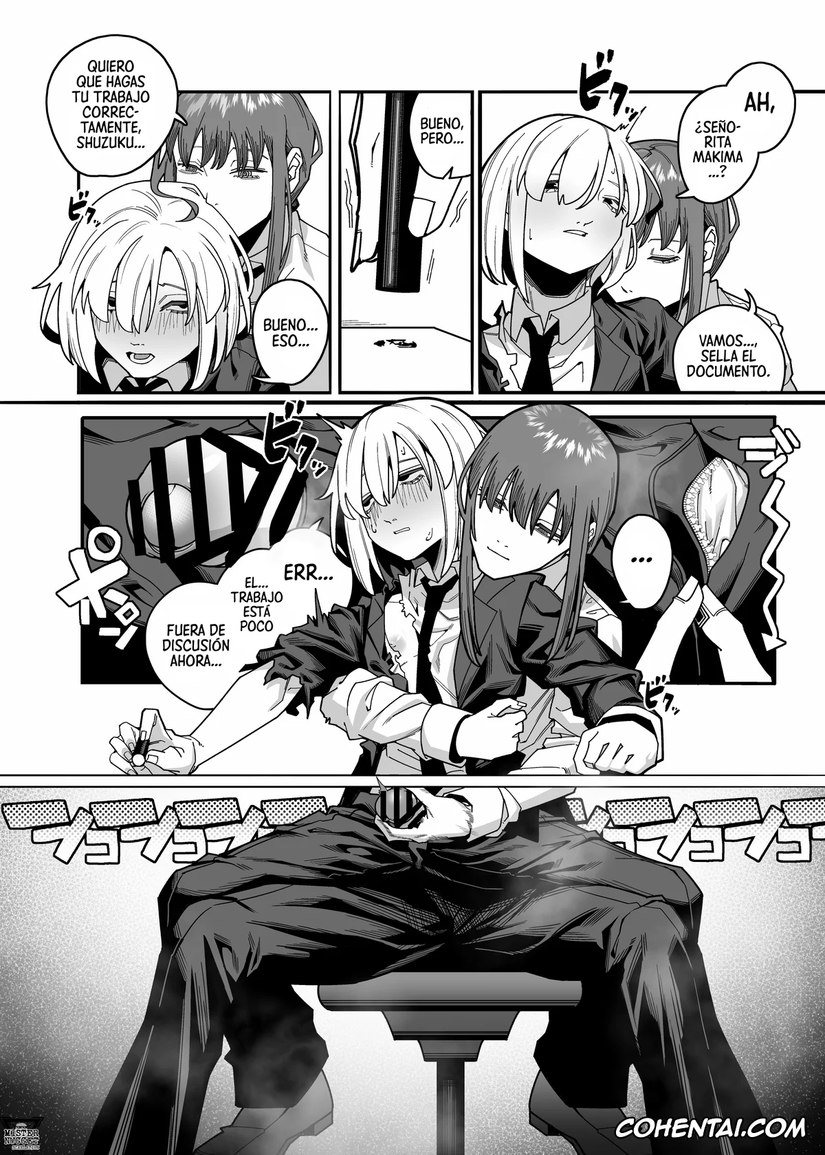Chainsaw Man porno, Makima porno, Muhyoujou na Makima-san ni Shinu hodo Shibori Okasareru Aheahe OneShota Hon (Chainsaw Man), pagina 8