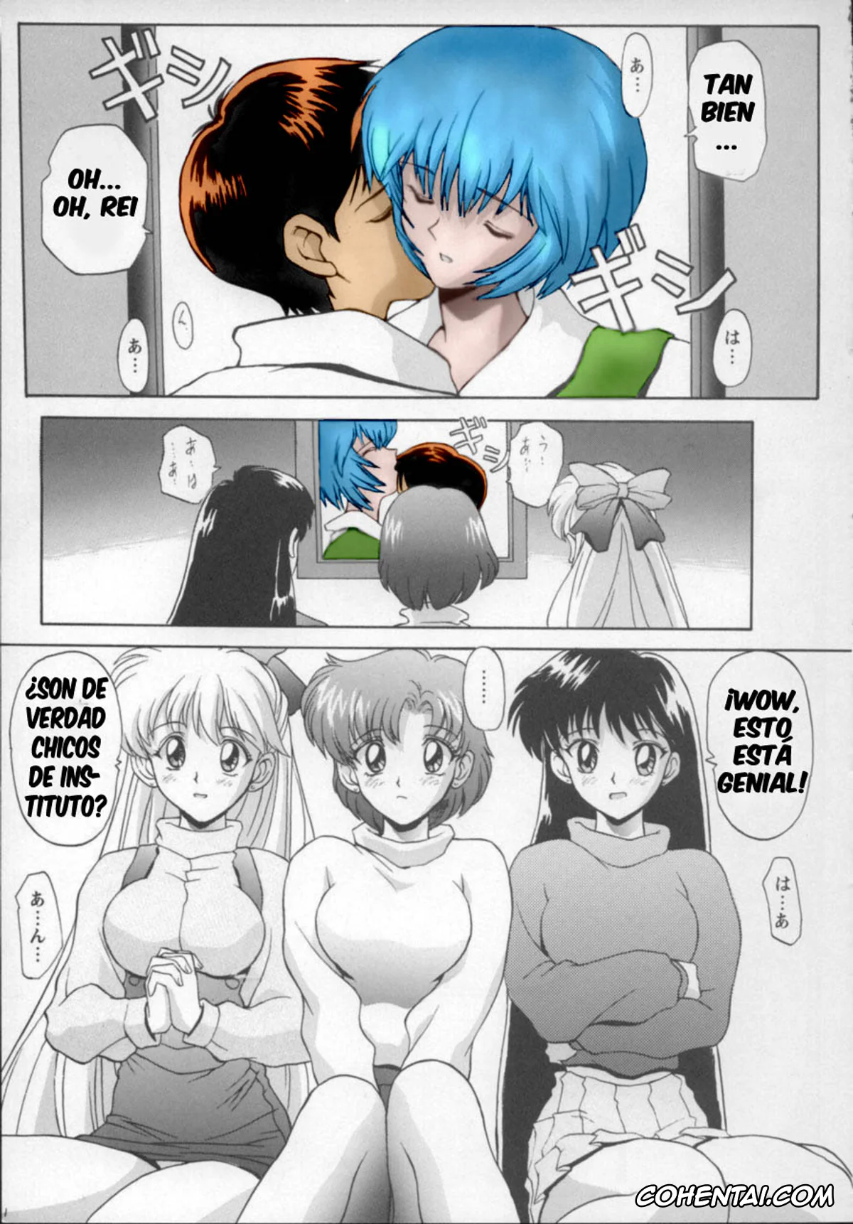 Neon Genesis Evangelion hentai, Sailor Moon | Bishoujo Senshi Sailor Moon hentai, Asuka Langley Soryu hentai, Rei Ayanami hentai, Shinji Ikari hentai, EVAGELIMOON (Bishoujo Senshi Sailor Moon, Neon Genesis Evangelion), pagina 6