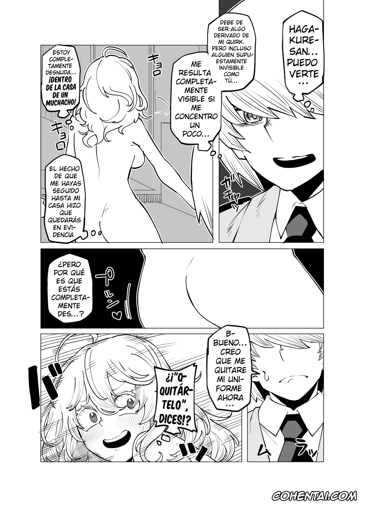 My Hero Academia | Boku No Hero Academia xxx, Tooru Hagakure xxx, Teisou Gyakuten Butsu ~Hagakure no Baai~ (Boku no Hero Academia), pagina 4