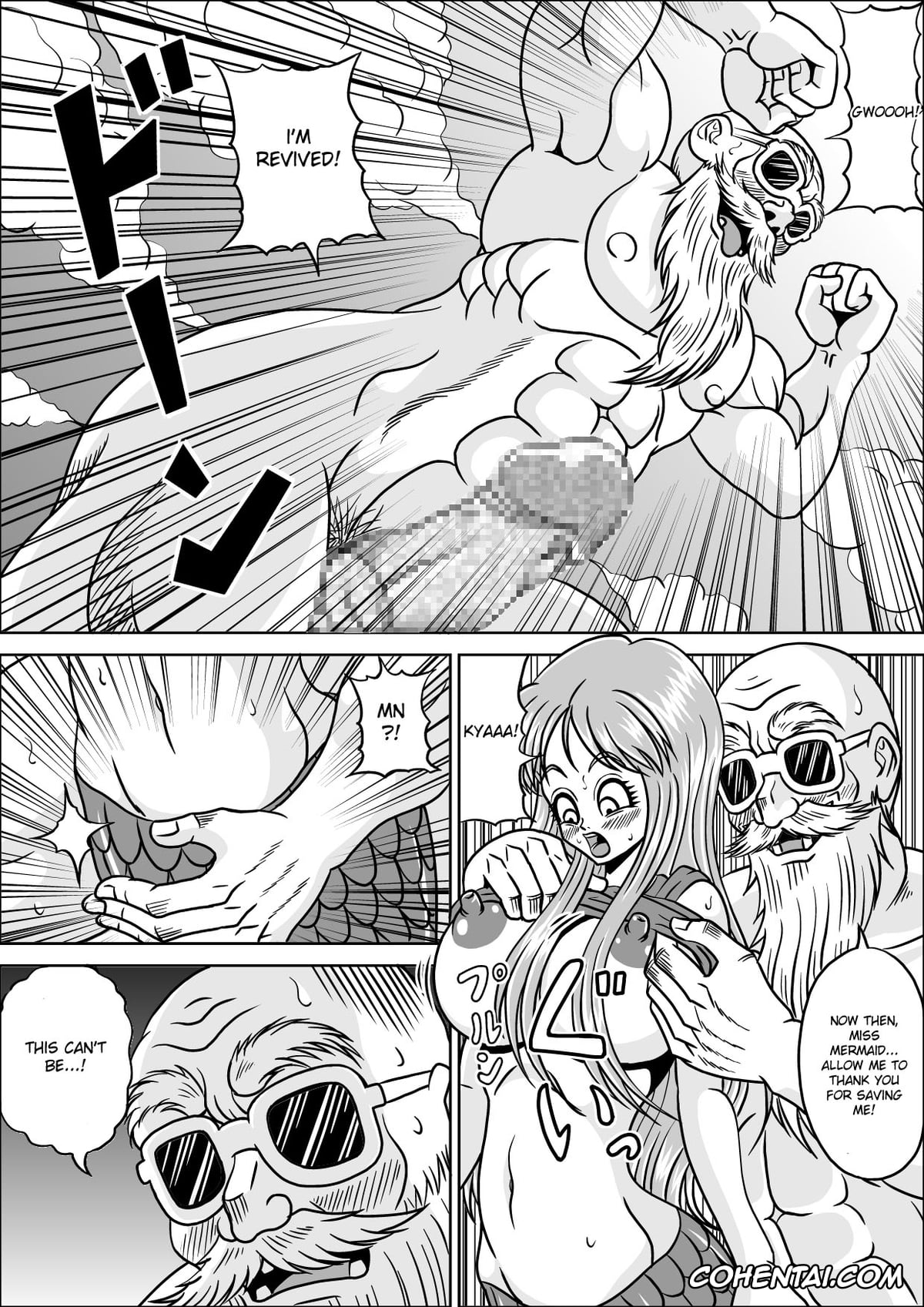Dragon Ball hentai, Master Roshi hentai, Nam hentai, Pan hentai, Ranfan hentai, Kame Sennin no Yabou III (Dragon Ball), pagina 9