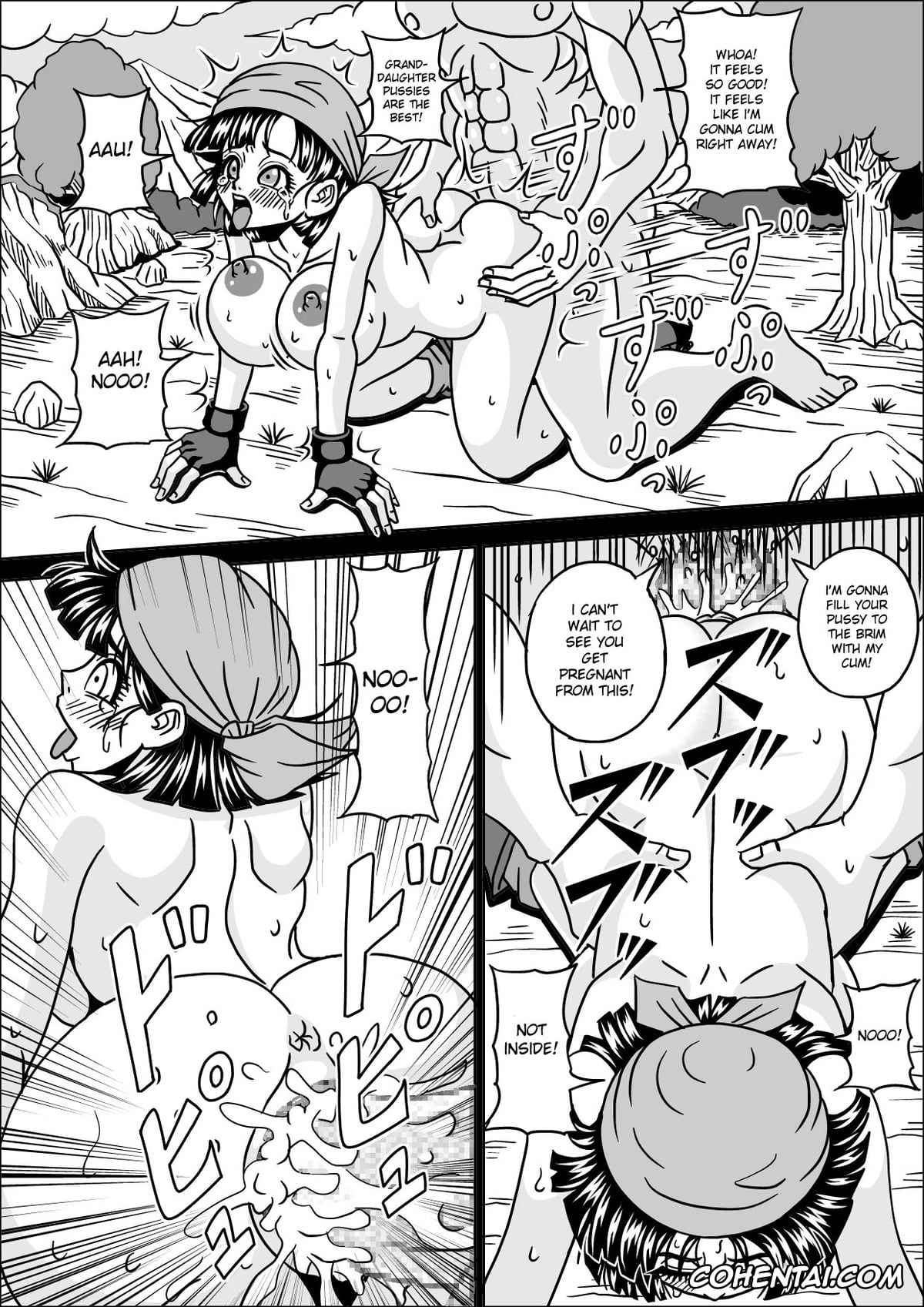 Dragon Ball xxx, Master Roshi xxx, Nam xxx, Pan xxx, Ranfan xxx, Kame Sennin no Yabou III (Dragon Ball), pagina 28