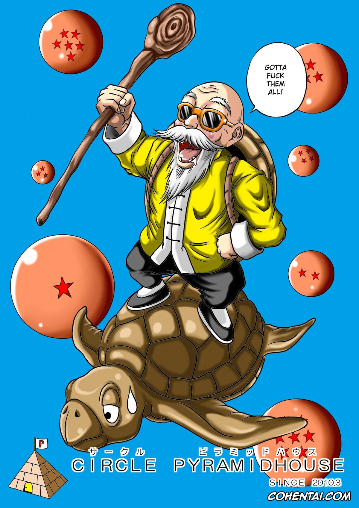 Dragon Ball hentai, Master Roshi hentai, Nam hentai, Pan hentai, Ranfan hentai, Kame Sennin no Yabou III (Dragon Ball), pagina 36