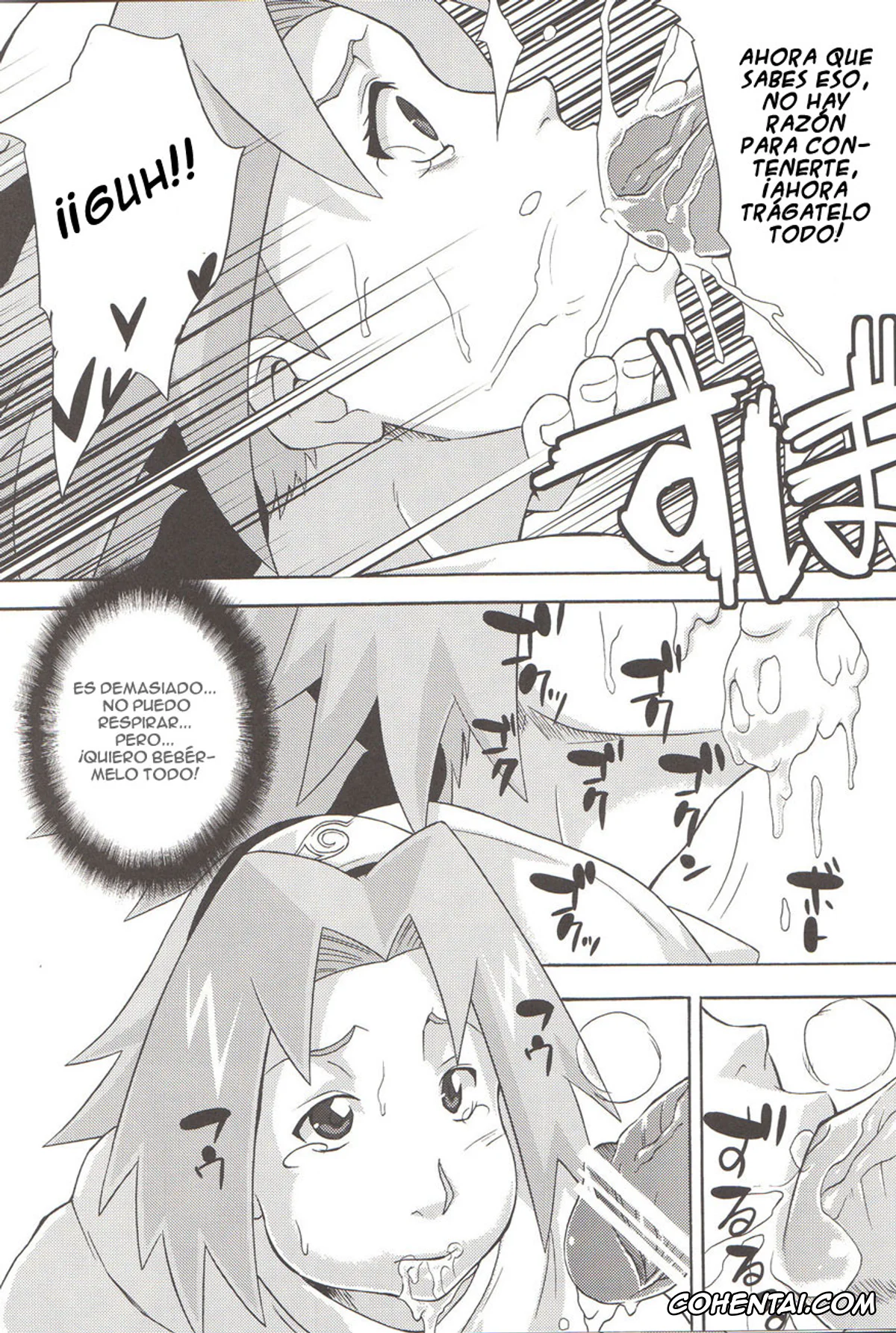 NARUTO hentai, Hinata Hyuga hentai, Naruto Uzumaki hentai, Sakura Haruno hentai, Yokubari Saboten (Naruto), pagina 9