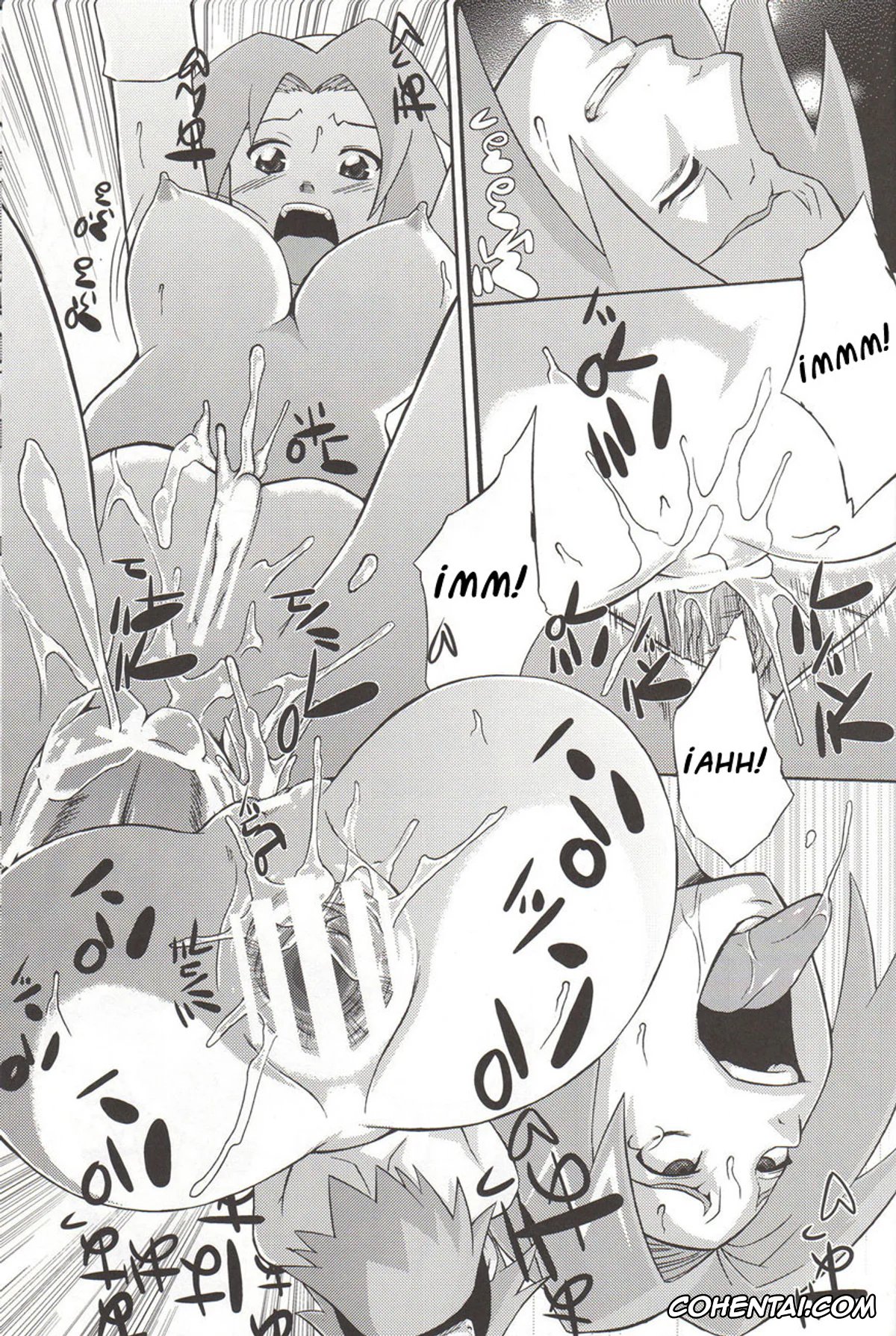 NARUTO hentai, Hinata Hyuga hentai, Naruto Uzumaki hentai, Sakura Haruno hentai, Yokubari Saboten (Naruto), pagina 15