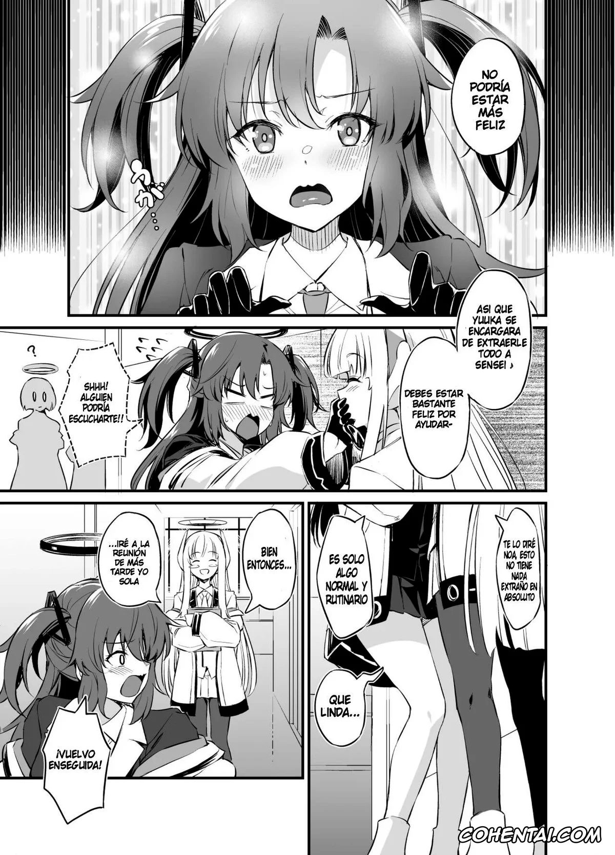Blue Archive hentai, Noa Ushio hentai, Sensei hentai, Yuuka Hayase hentai, Sensei! Shasei no Jikan desu yo (Blue Archive), pagina 6