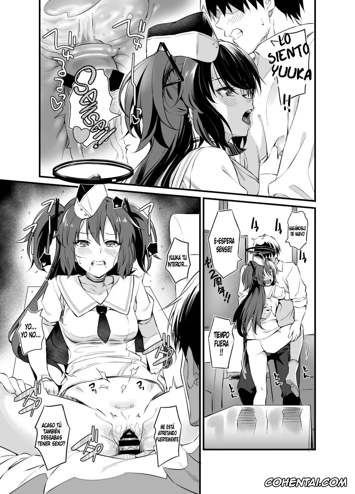 Blue Archive xxx, Noa Ushio xxx, Sensei xxx, Yuuka Hayase xxx, Sensei! Shasei no Jikan desu yo (Blue Archive), pagina 22