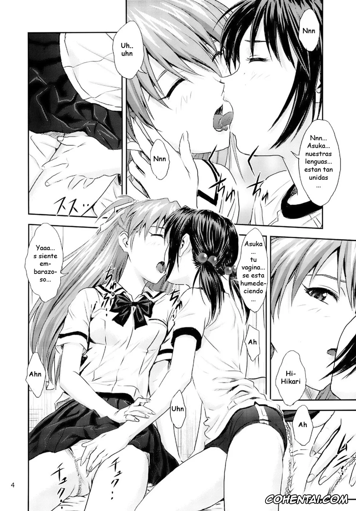 Neon Genesis Evangelion hentai, Asuka Langley Soryu hentai, Hikari Horaki hentai, Labyrinth (Neon Genesis Evangelion), pagina 3