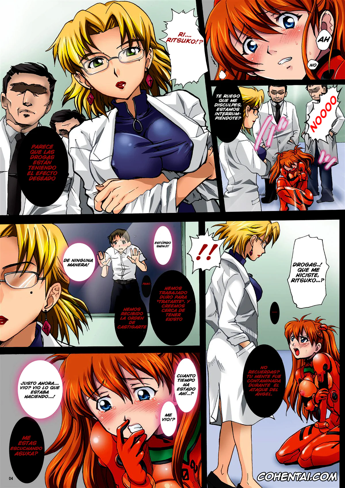 Neon Genesis Evangelion xxx, Asuka Langley Soryu xxx, Shinji Ikari xxx, Nakisakebu Omocha (Neon Genesis Evangelion), pagina 4