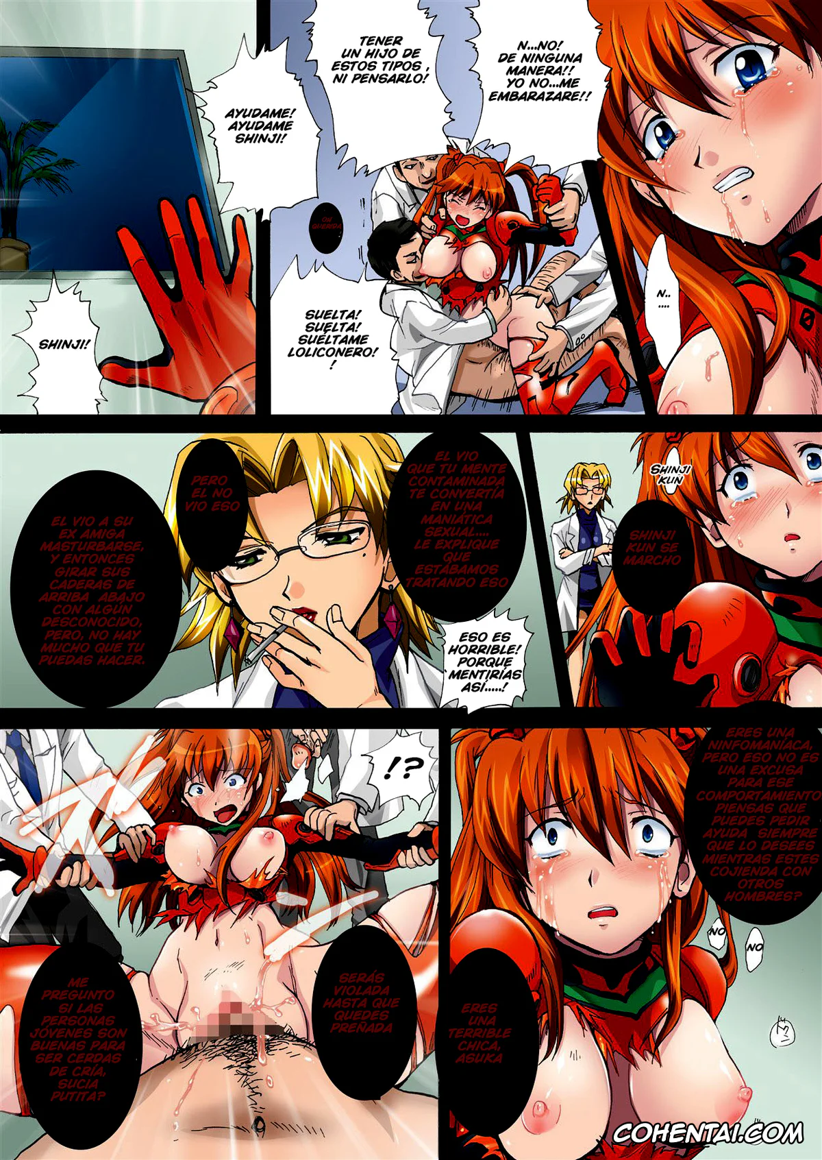 Neon Genesis Evangelion porno, Asuka Langley Soryu porno, Shinji Ikari porno, Nakisakebu Omocha (Neon Genesis Evangelion), pagina 11
