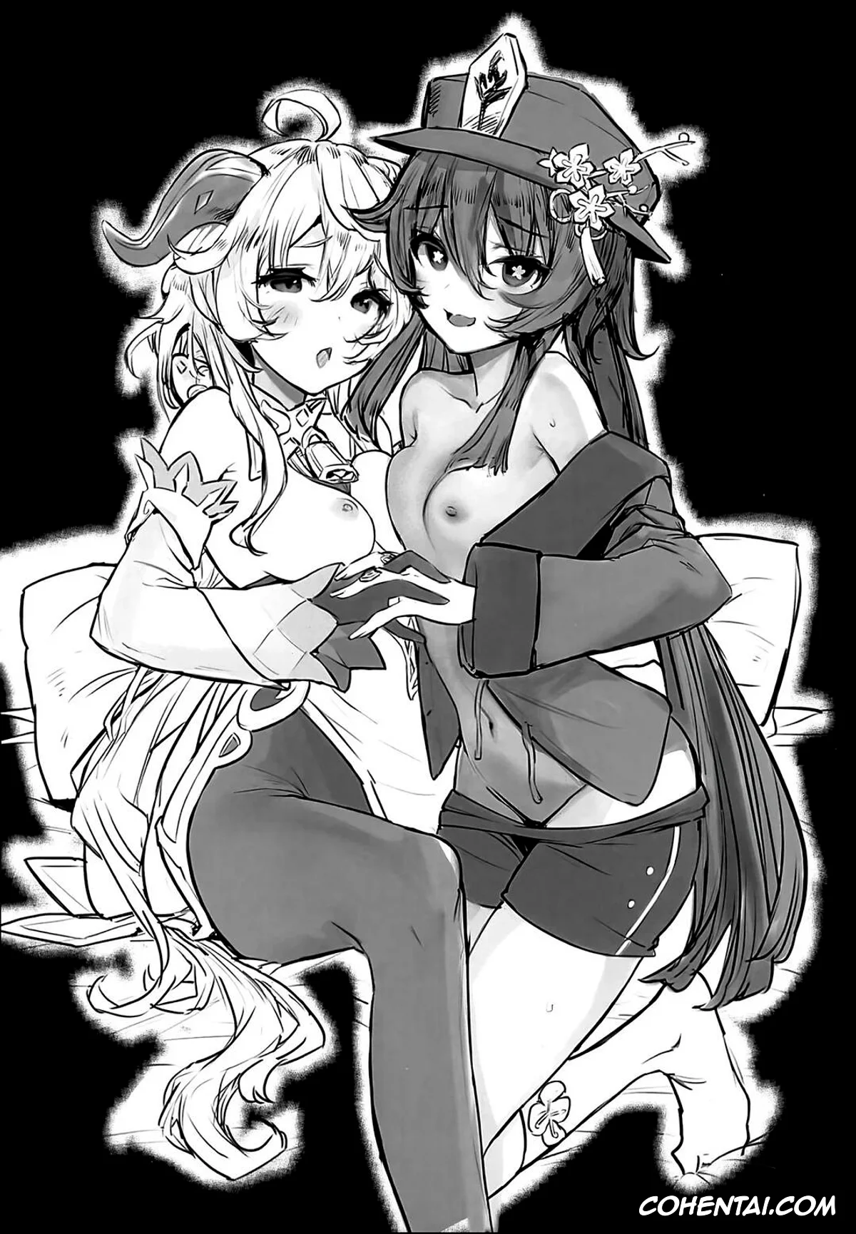 Genshin Impact porno, Aether porno, Ganyu porno, Hu Tao porno, Ganyu Zangyouchuu 2 (Genshin Impact), pagina 2