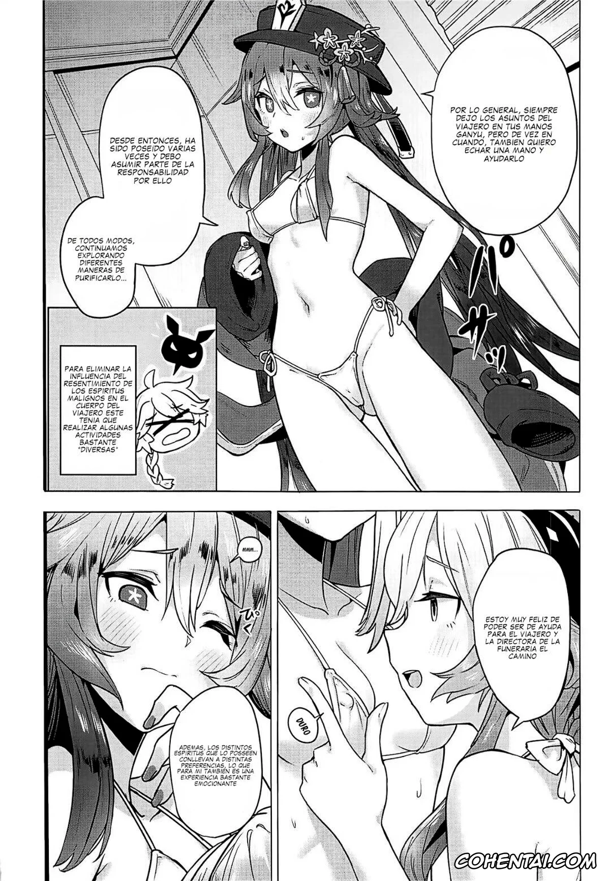Genshin Impact porno, Aether porno, Ganyu porno, Hu Tao porno, Ganyu Zangyouchuu 2 (Genshin Impact), pagina 5