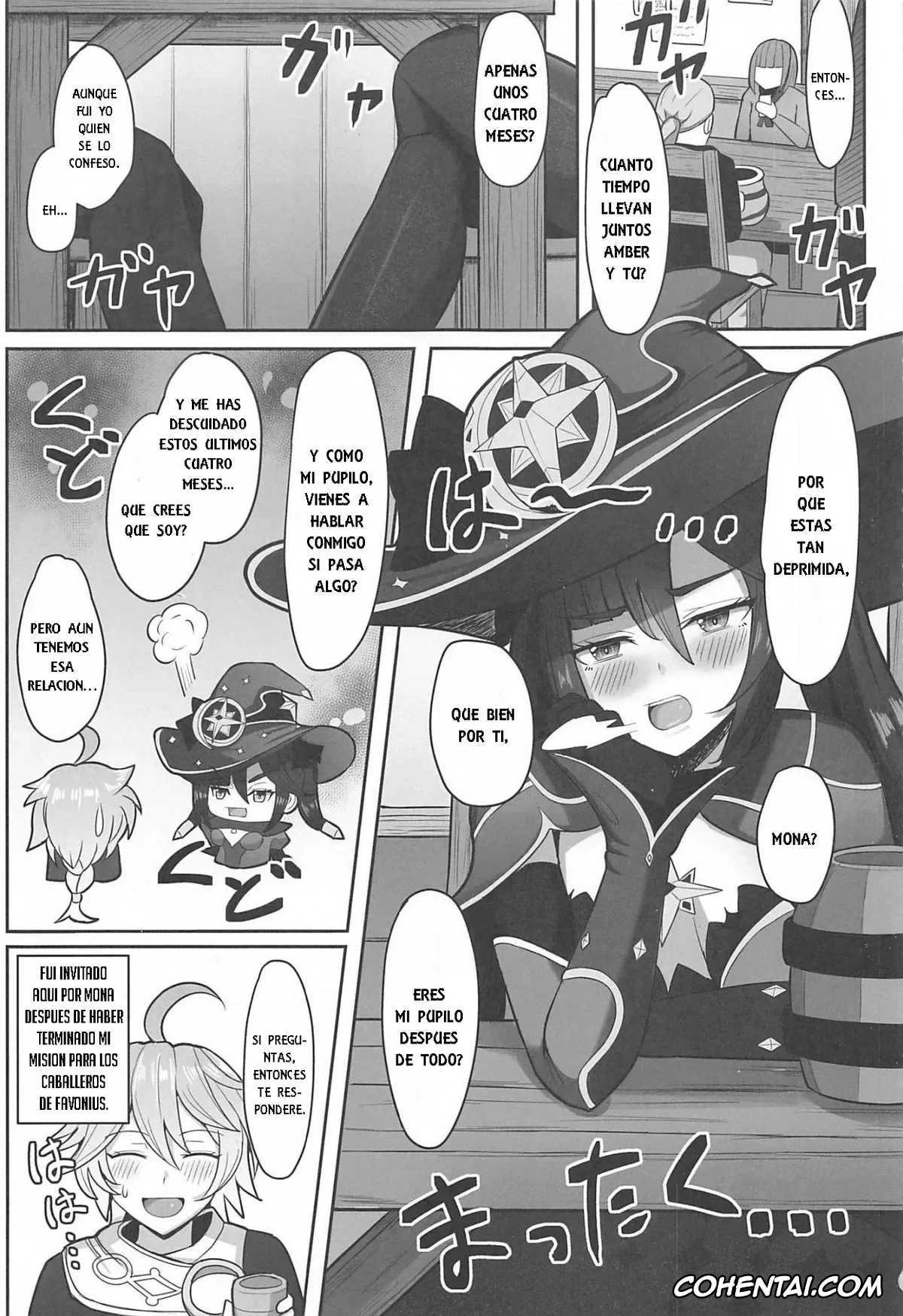 Genshin Impact porno, Aether porno, Mona Megistus porno, Mona to Konya wa Karasawagi (Genshin Impact), pagina 2