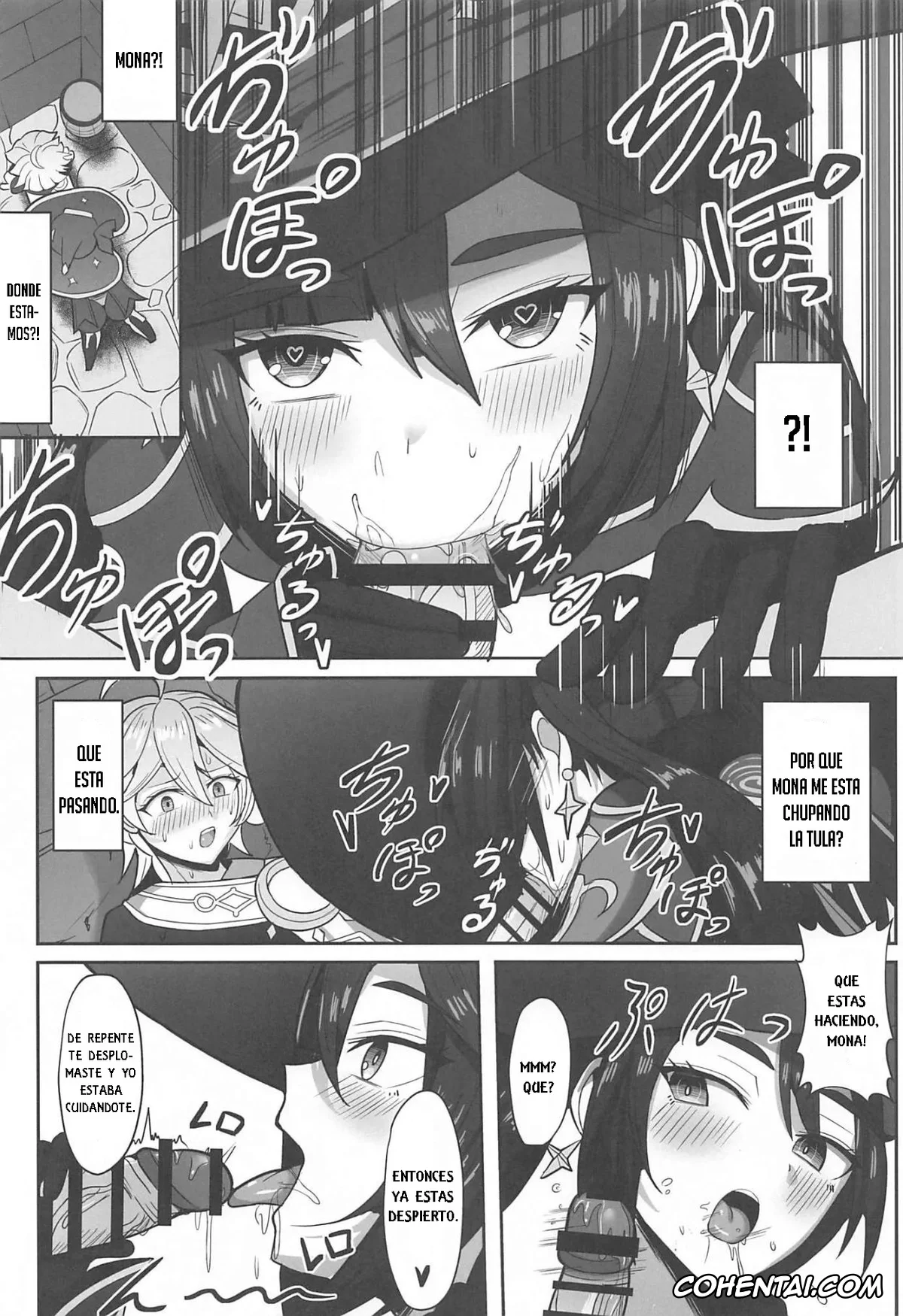 Genshin Impact porno, Aether porno, Mona Megistus porno, Mona to Konya wa Karasawagi (Genshin Impact), pagina 5