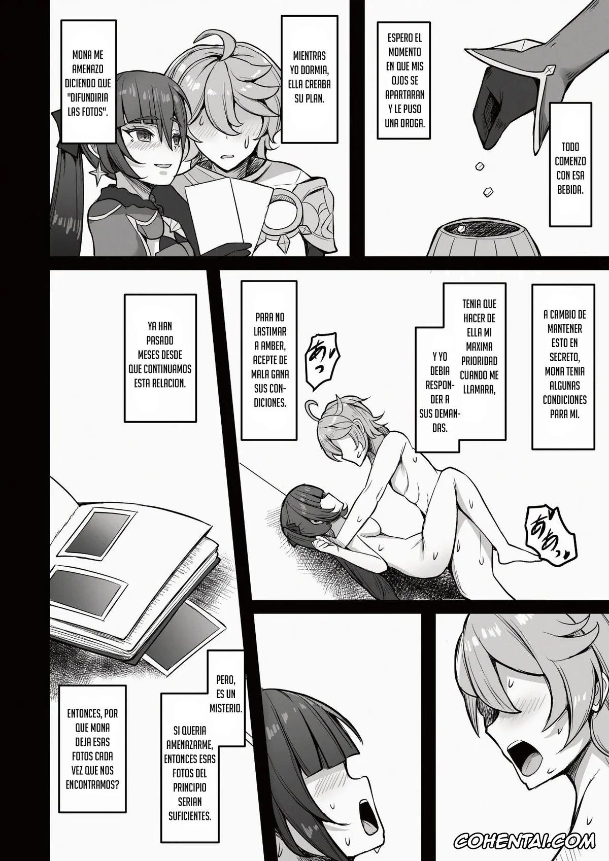 Genshin Impact porno, Aether porno, Mona Megistus porno, Boku, Hontou wa Mona no Koto ga Suki nanda (Genshin Impact), pagina 5