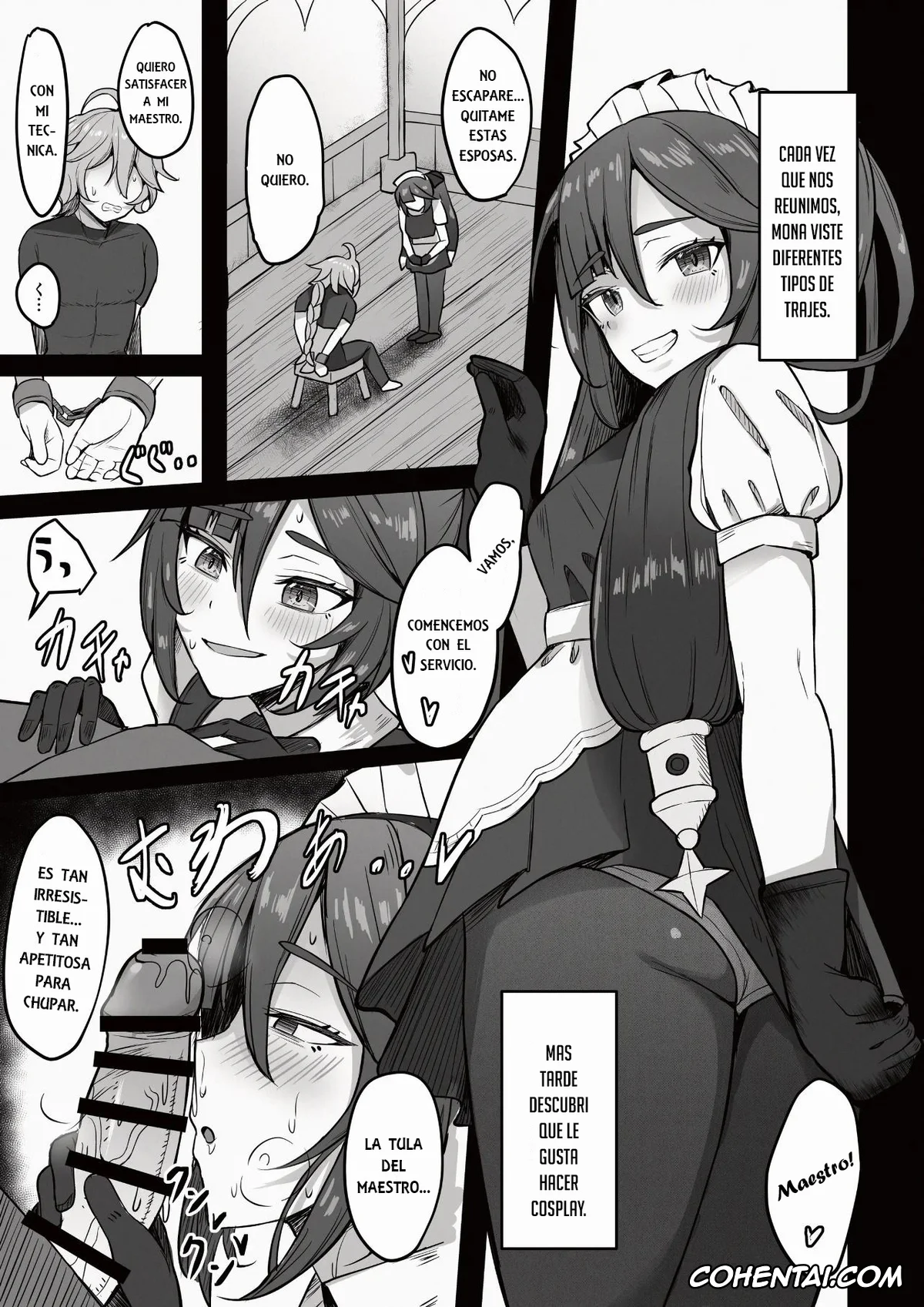 Genshin Impact hentai, Aether hentai, Mona Megistus hentai, Boku, Hontou wa Mona no Koto ga Suki nanda (Genshin Impact), pagina 6