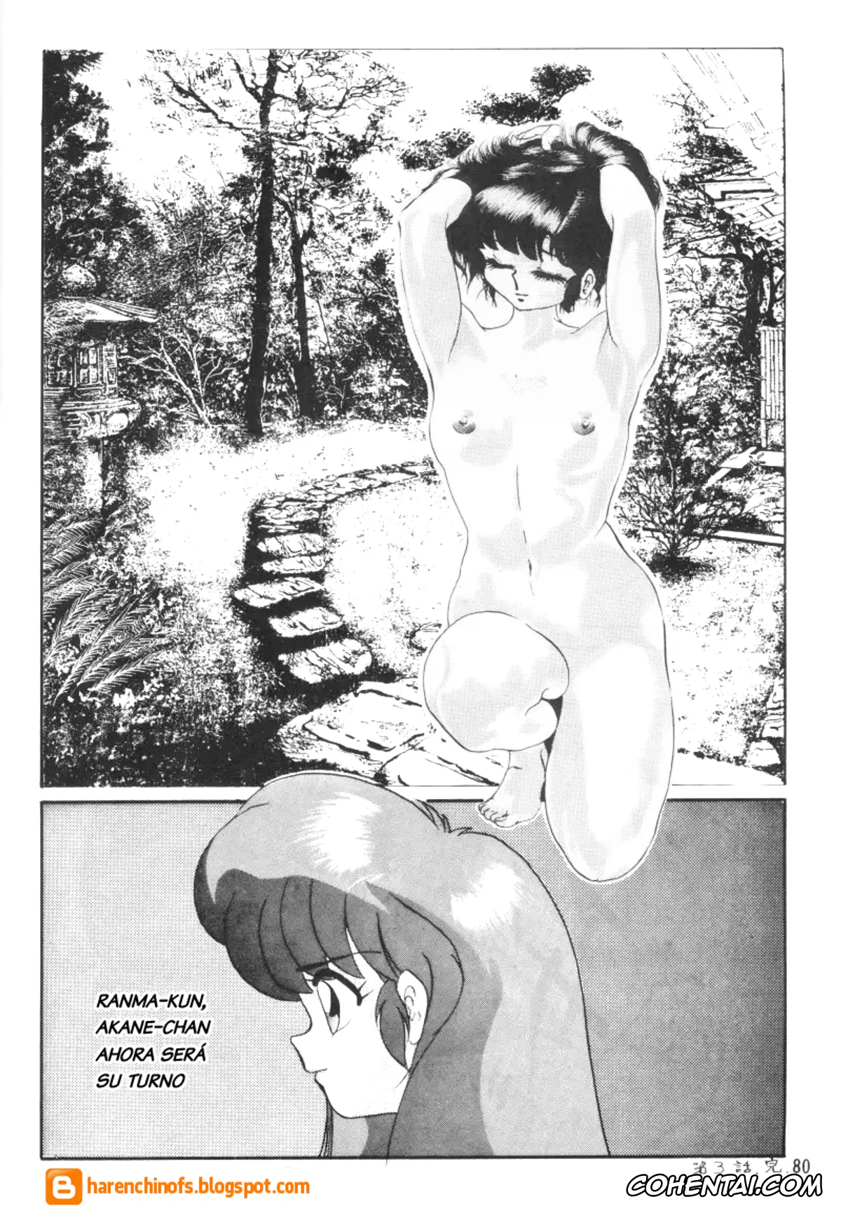 Ranma 1/2 xxx, Akane Tendo xxx, Nabiki Tendo xxx, Ranma Saotome xxx, Ukyo Kuonji xxx, Ambi 1/2 (Ranma 1/2), pagina 85