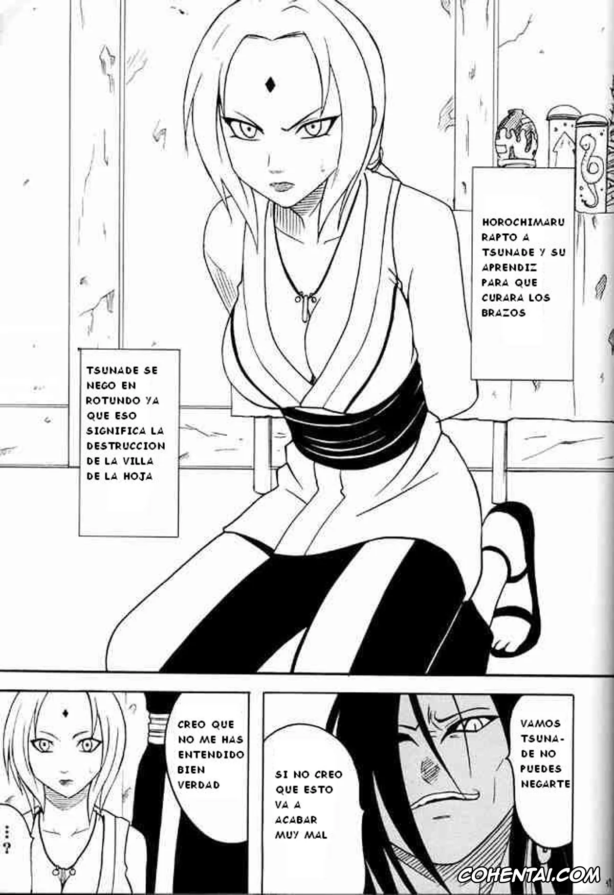 NARUTO porno, Tsunade porno, La Respuesta de Tsunade (Naruto), pagina 2