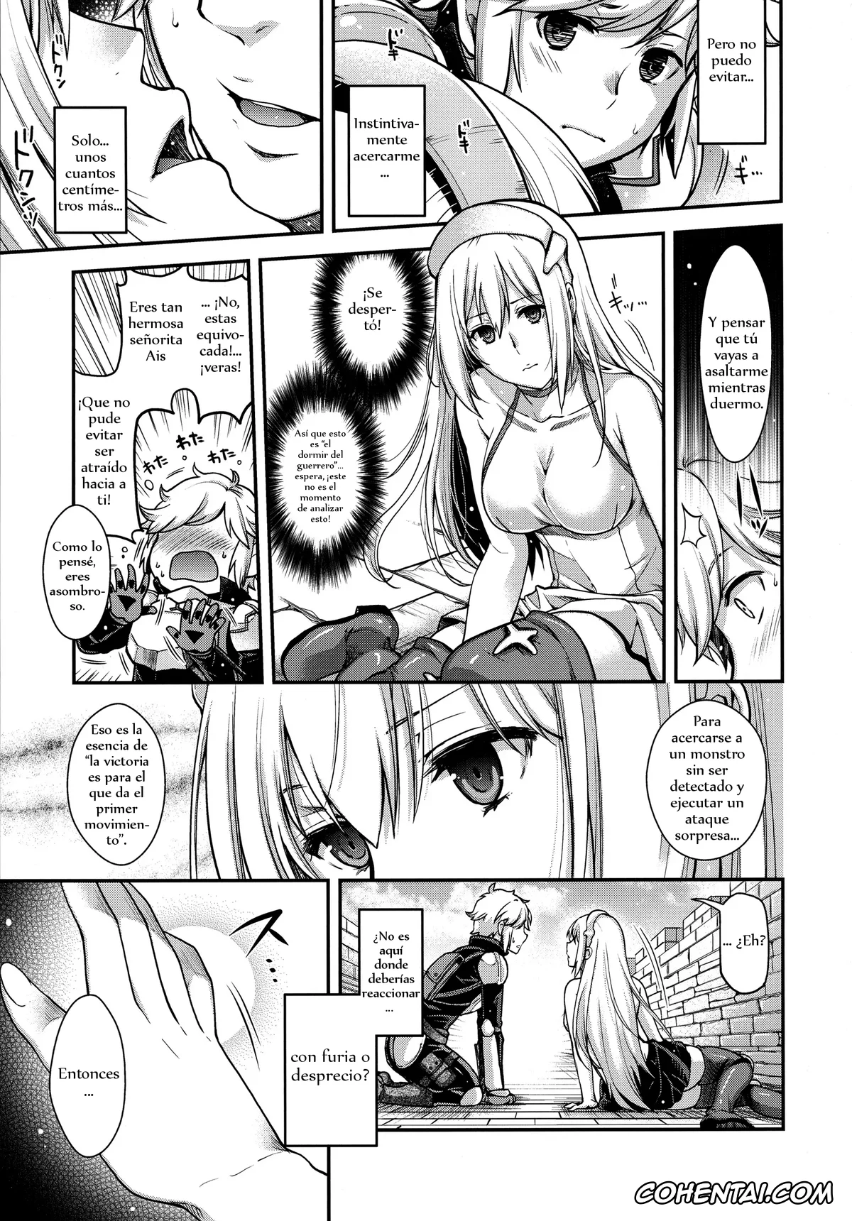 Dungeon ni Deai o Motomeru no wa Machigatteiru Darou ka hentai, Aiz Wallenstein hentai, Bell Cranel hentai, Dungeon no Soto wa Machigai Darake!! (Dungeon ni Deai o Motomeru no wa Machigatteiru Darou ka), pagina 3
