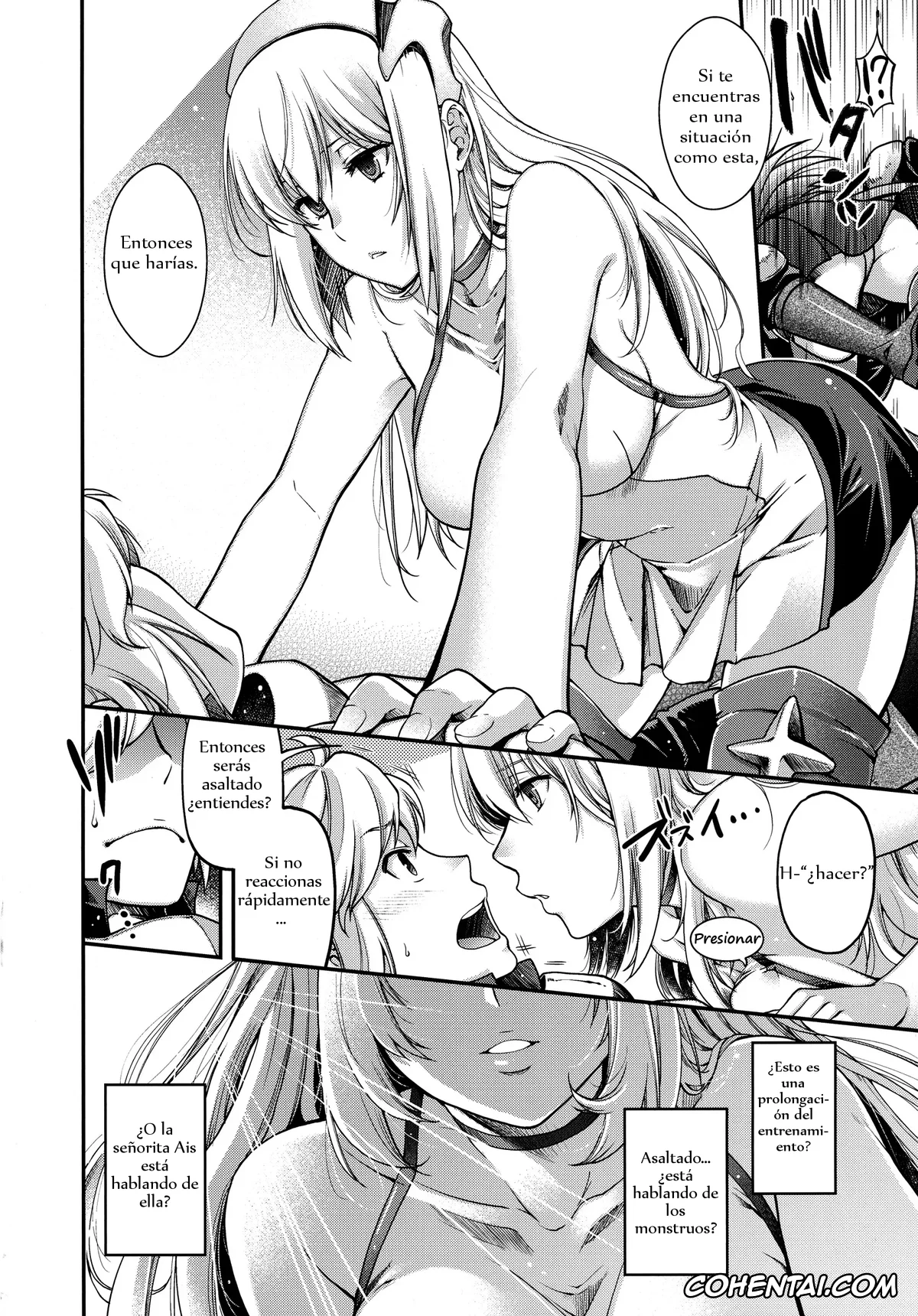 Dungeon ni Deai o Motomeru no wa Machigatteiru Darou ka xxx, Aiz Wallenstein xxx, Bell Cranel xxx, Dungeon no Soto wa Machigai Darake!! (Dungeon ni Deai o Motomeru no wa Machigatteiru Darou ka), pagina 4