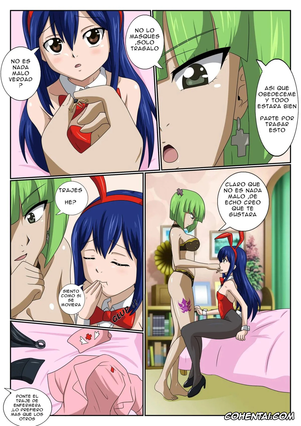 Fairy Tail porno, Brandish U porno, Lucy Heartfilia porno, Wendy Marvell porno, Oishisa no Himitsu wa, Wendy 2 (Fairy Tail), pagina 8