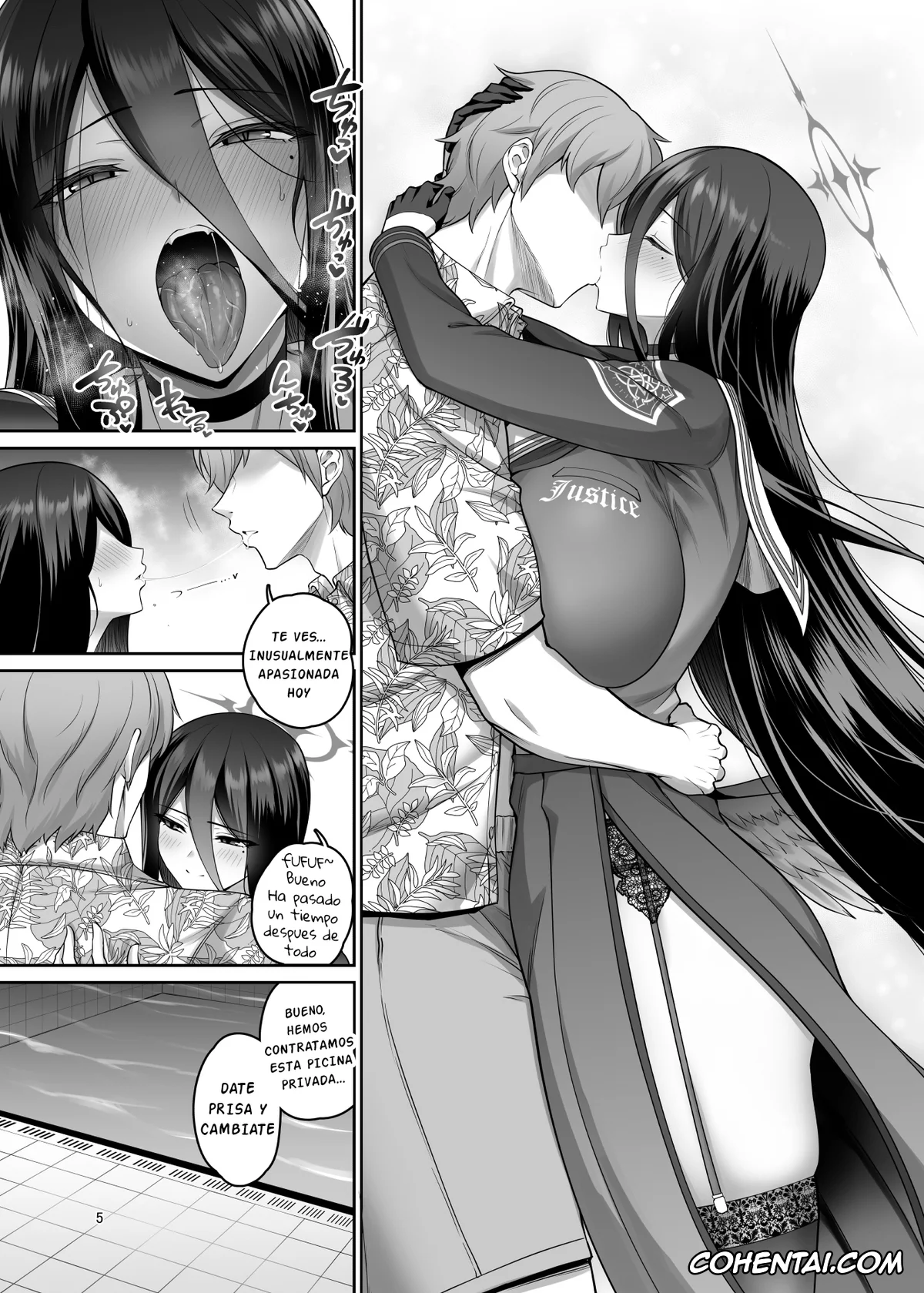 Blue Archive xxx, Hasumi Hanekawa xxx, Sensei xxx, Mikkai Poolside (Blue Archive), pagina 4