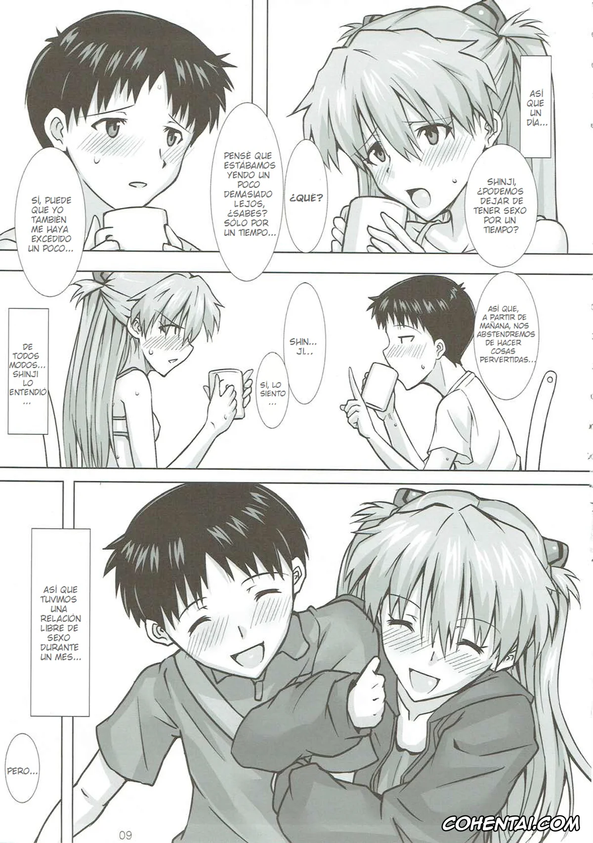 Neon Genesis Evangelion xxx, Asuka Langley Soryu xxx, Shinji Ikari xxx, Shikinami Taii wa Onayamichuu? (Neon Genesis Evangelion), pagina 10