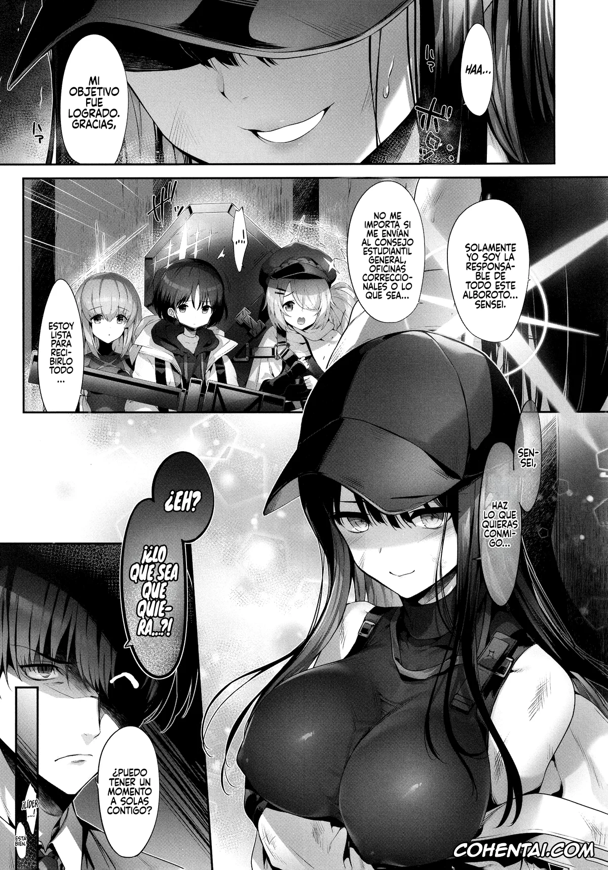 Blue Archive xxx, Saori Joumae xxx, Sensei xxx, Saori no Heso Pero Hon (Blue Archive), pagina 4