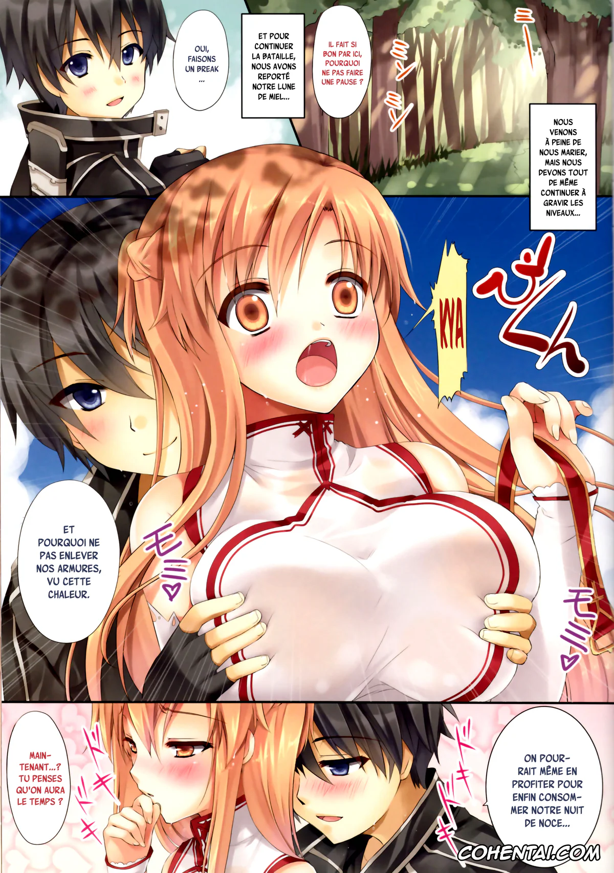 Sword Art Online porno, Asuna Yuuki porno, Kazuto Kirigaya | Kirito porno, Himitsu no Shinkonryokou (Sword Art Online), pagina 2