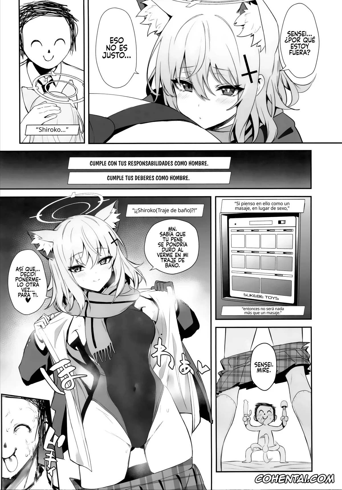Blue Archive xxx, Sensei xxx, Shiroko Sunaookami xxx, ByuruAka~Seiyoku Tuyotuyo Shiroko to Rabuho Ecchi~ (Blue Archive), pagina 10