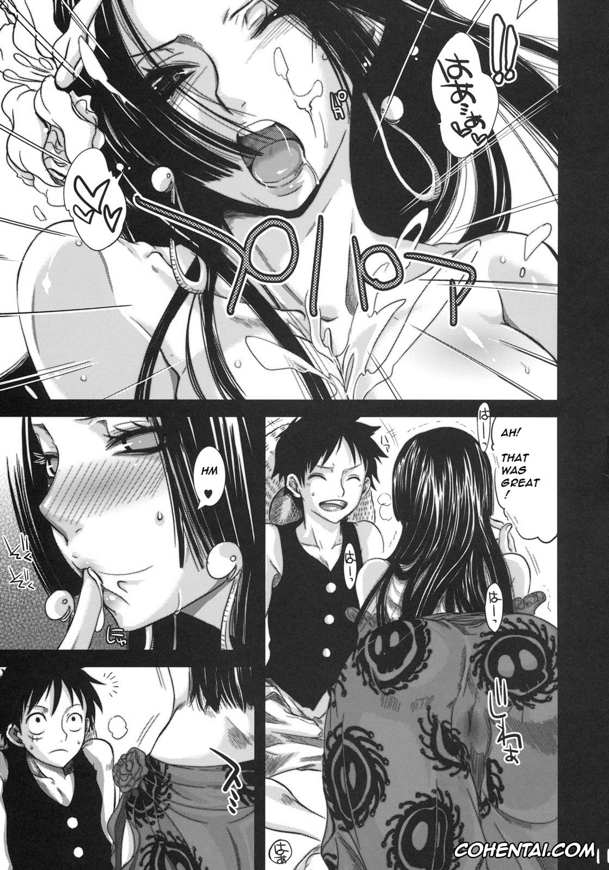 One Piece xxx, Boa Hancock xxx, Monkey D. Luffy xxx, Renai Mousou (One Piece), pagina 10