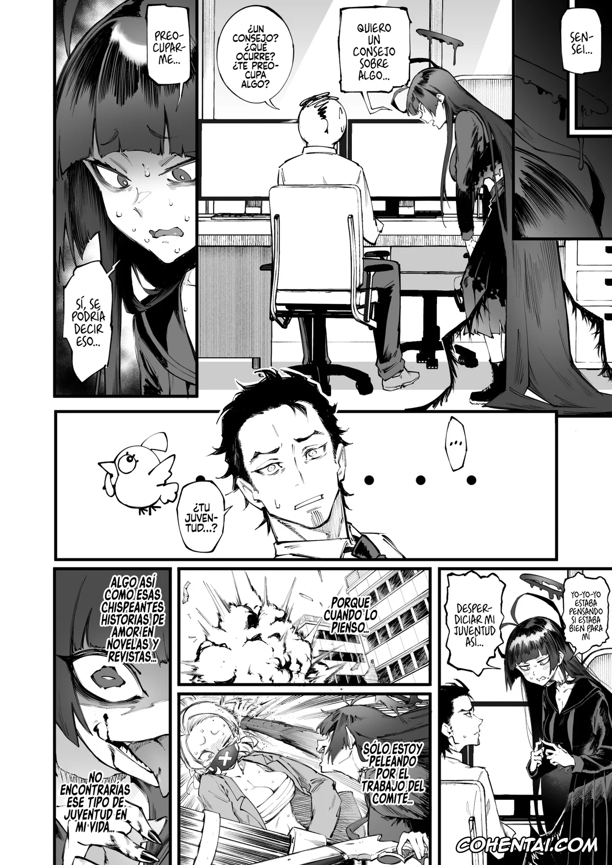 Blue Archive hentai, Sensei hentai, Tsurugi Kenzaki hentai, Tsurugi datte Seishun shitai (Blue Archive), pagina 6