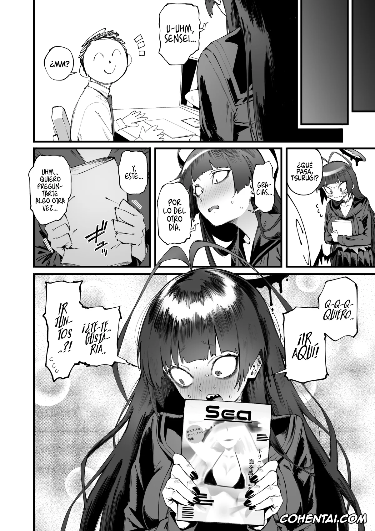 Blue Archive xxx, Sensei xxx, Tsurugi Kenzaki xxx, Tsurugi datte Seishun shitai (Blue Archive), pagina 34