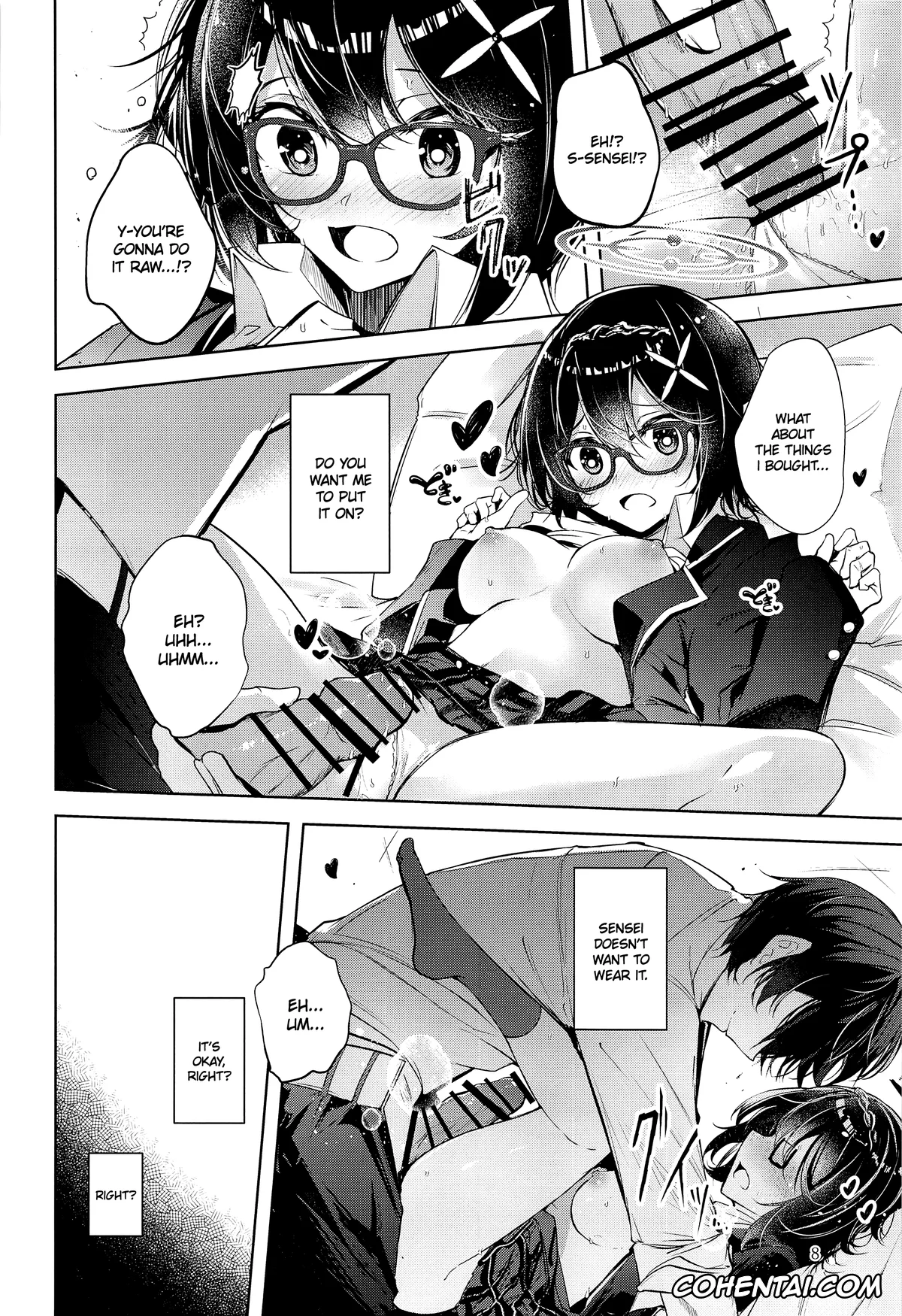 Blue Archive hentai, Ayane Okusora hentai, Sensei hentai, Warui Ko (Blue Archive), pagina 9