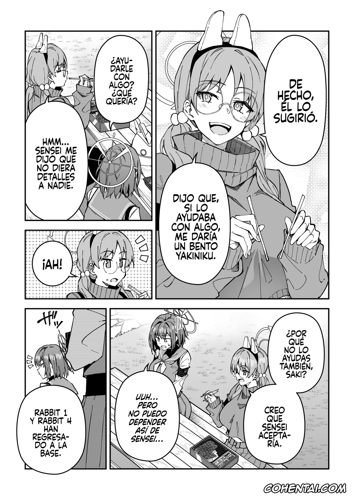 Blue Archive hentai, Saki Sorai hentai, Sensei hentai, Yokujou Usagi no Shokuryou Choutatsu Sakusen (Blue Archive), pagina 6