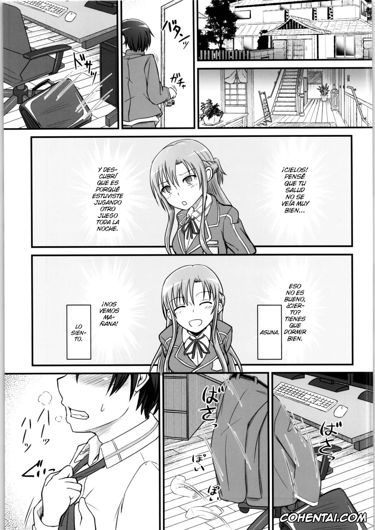 Sword Art Online porno, Kazuto Kirigaya | Kirito porno, Kiriko Route Another #02 ~Shitagi Josou Jii Kyouyou Hen~ (Sword Art Online), pagina 8