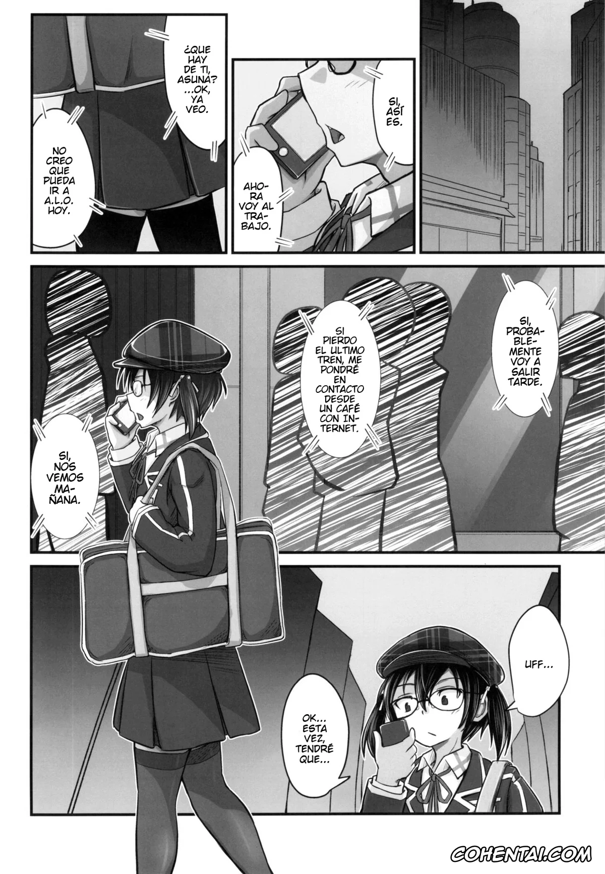 Sword Art Online hentai, Kazuto Kirigaya | Kirito hentai, Kiriko Route Another #05 ~Seifuku Josou Anal Junchi Hen~ (Sword Art Online), pagina 3