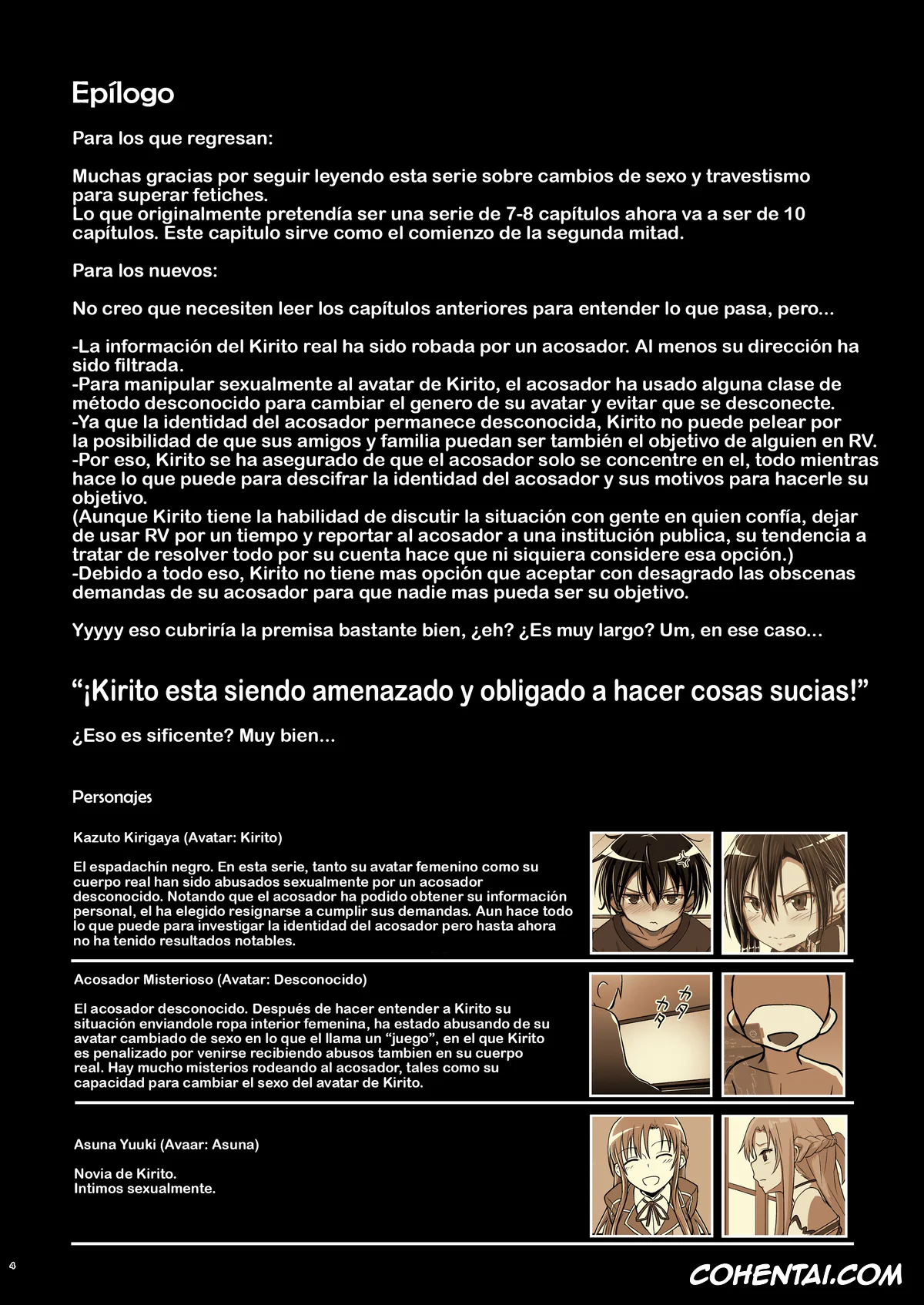 Sword Art Online xxx, Kazuto Kirigaya | Kirito xxx, Kiriko Route Another #06 ~Nyotai Kanraku SAO Cos Ryoujoku Hen~ (Sword Art Online), pagina 4