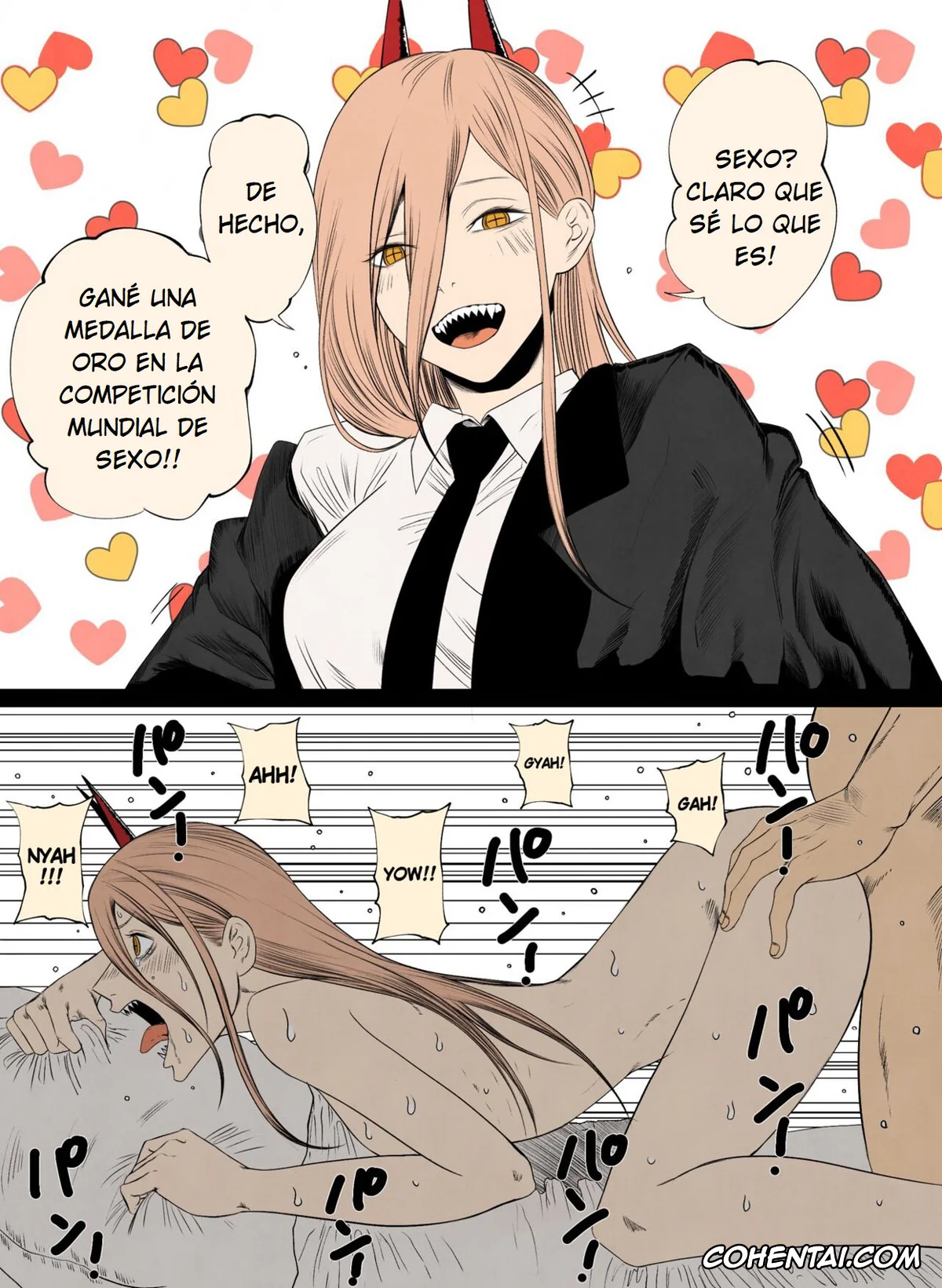 Chainsaw Man xxx, Kobeni Higashiyama xxx, Makima xxx, Power xxx, Reze xxx, Chainsaw Man Comics (Chainsaw Man), pagina 1