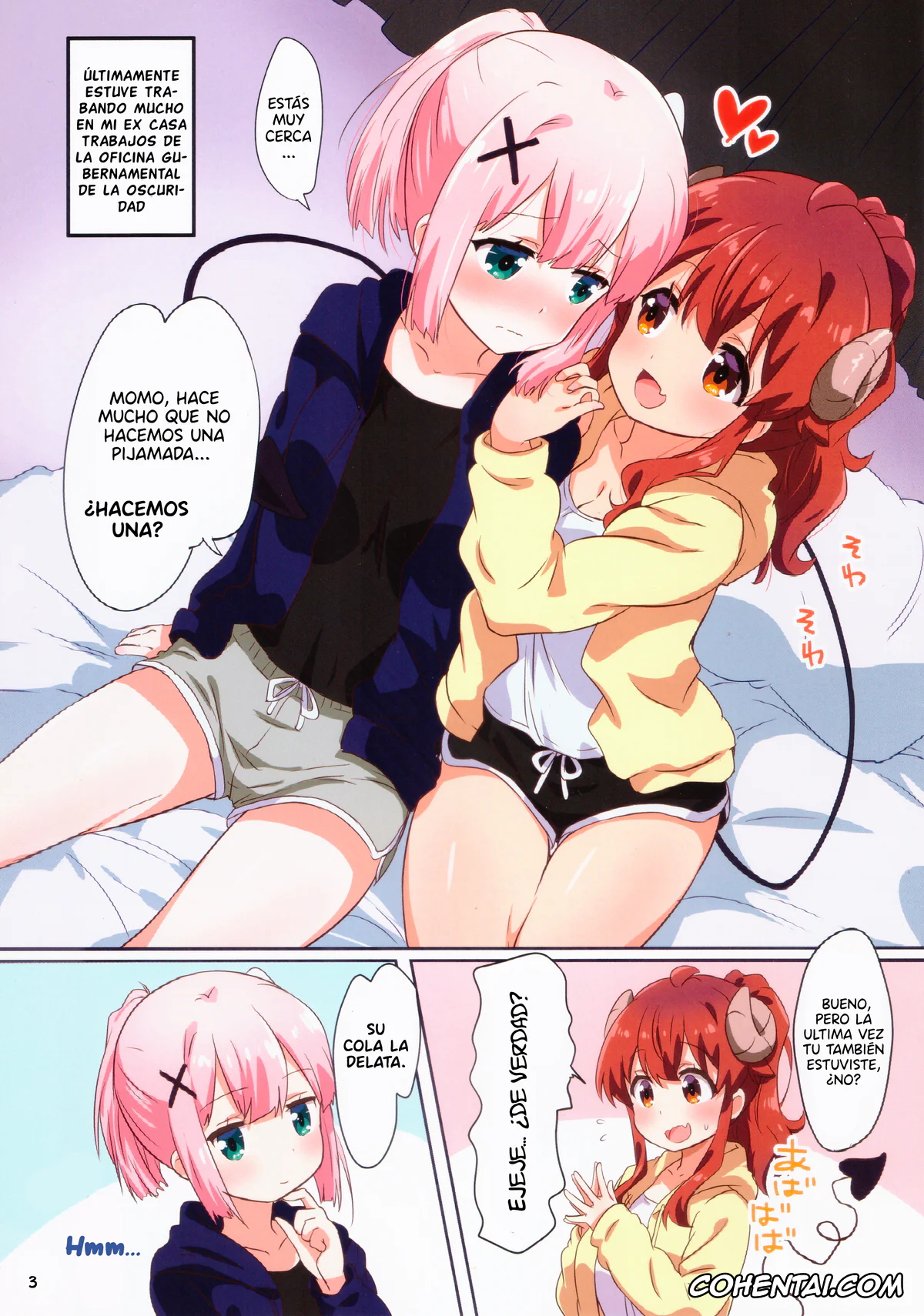 Machikado Mazoku | The Demon Girl Next Door hentai, Momo Chiyoda hentai, Yuko Yoshida | Shamiko hentai, Colorful Mazoku XXX (Machikado Mazoku), pagina 3