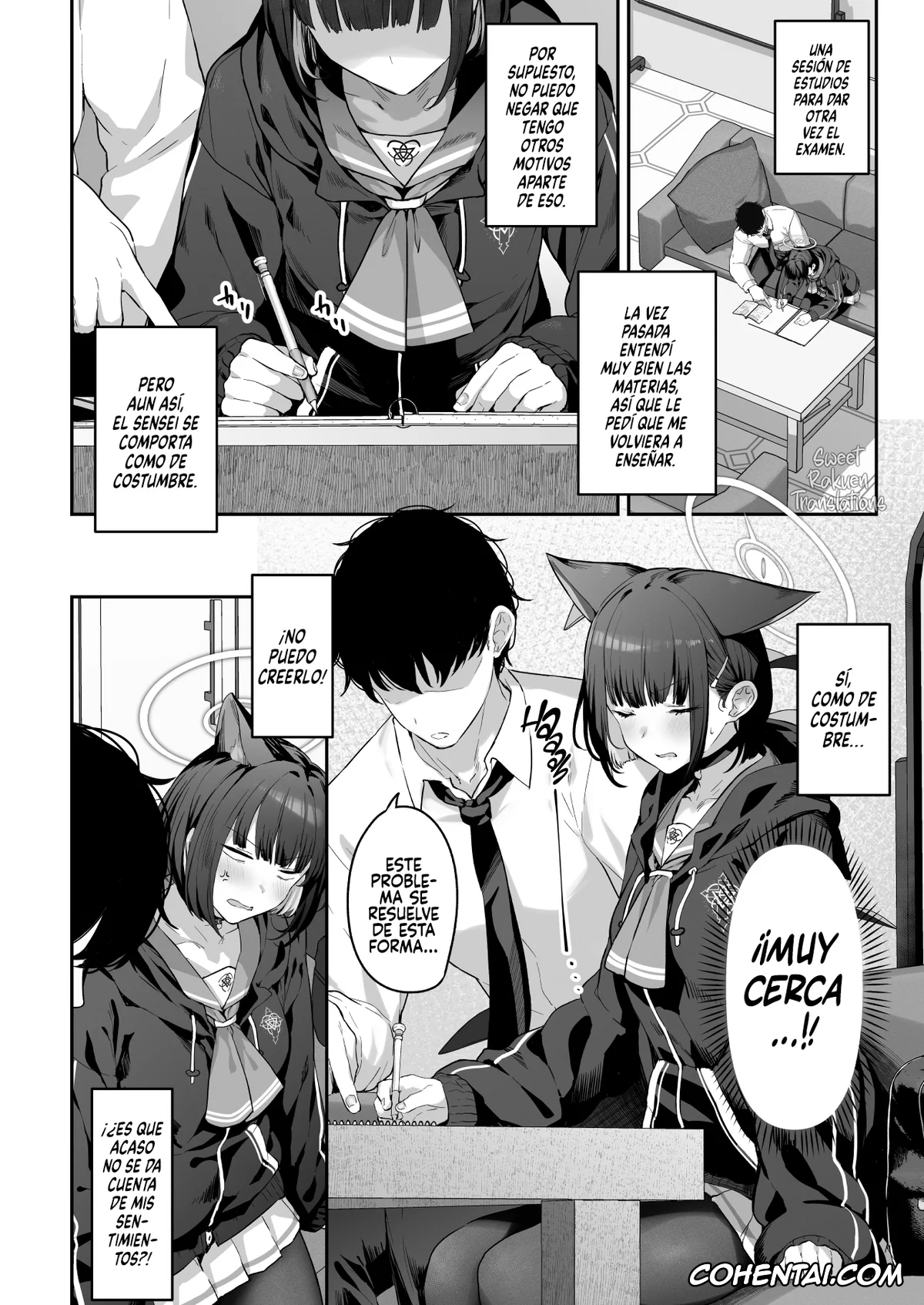 Blue Archive xxx, Kazusa Kyouyama xxx, Reisa Uzawa xxx, Sensei xxx, Tokoton Yacchau Kyouyama Kazusa (Blue Archive), pagina 4