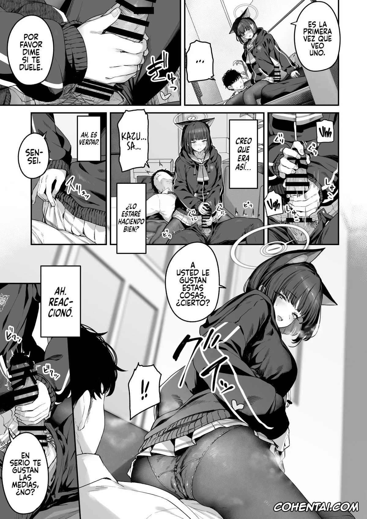 Blue Archive hentai, Kazusa Kyouyama hentai, Reisa Uzawa hentai, Sensei hentai, Tokoton Yacchau Kyouyama Kazusa (Blue Archive), pagina 9