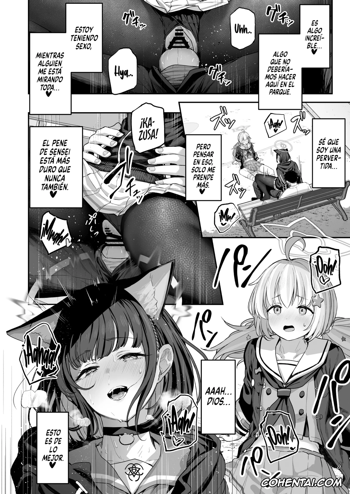 Blue Archive xxx, Kazusa Kyouyama xxx, Reisa Uzawa xxx, Sensei xxx, Tokoton Yacchau Kyouyama Kazusa (Blue Archive), pagina 34