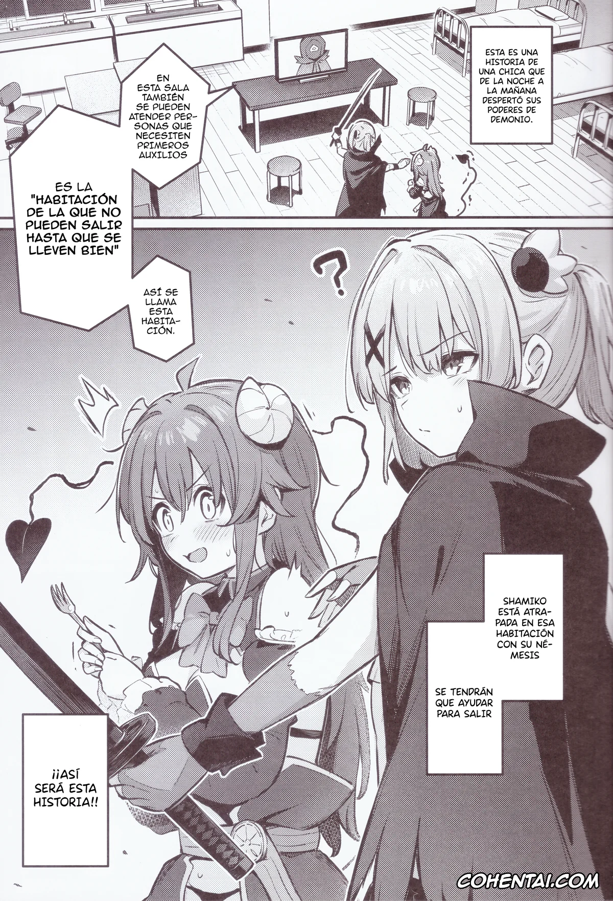 Machikado Mazoku | The Demon Girl Next Door xxx, Momo Chiyoda xxx, Yuko Yoshida | Shamiko xxx, Mazoku wa Shukuteki to Nakayoshi Shinai to Derarenai Heya ni, Tojikomerarete Shimatta! (Machikado Mazoku), pagina 4