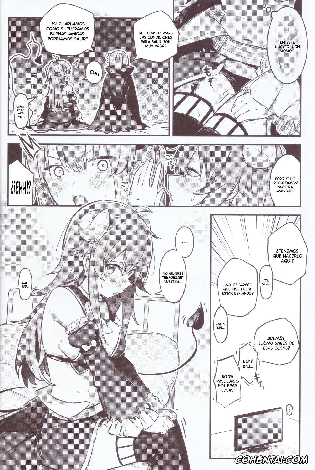 Machikado Mazoku | The Demon Girl Next Door xxx, Momo Chiyoda xxx, Yuko Yoshida | Shamiko xxx, Mazoku wa Shukuteki to Nakayoshi Shinai to Derarenai Heya ni, Tojikomerarete Shimatta! (Machikado Mazoku), pagina 13
