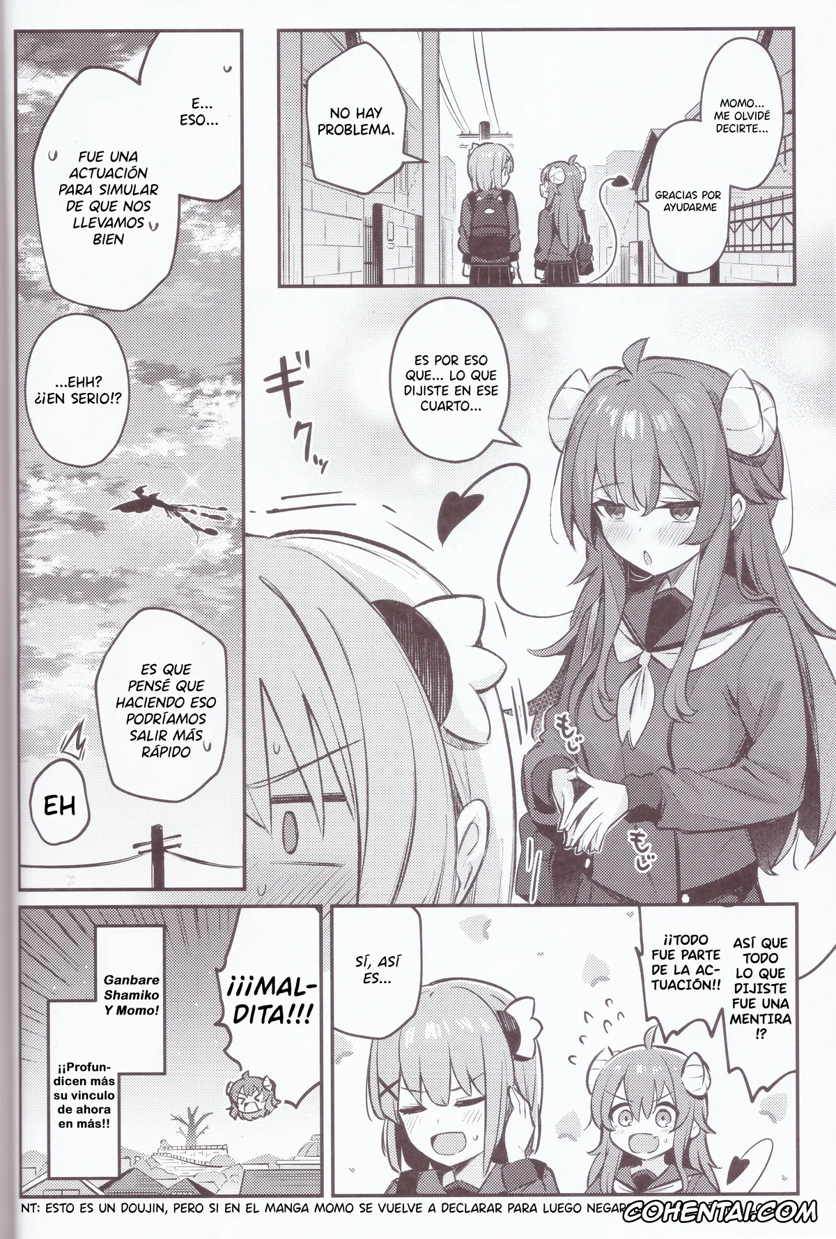 Machikado Mazoku | The Demon Girl Next Door hentai, Momo Chiyoda hentai, Yuko Yoshida | Shamiko hentai, Mazoku wa Shukuteki to Nakayoshi Shinai to Derarenai Heya ni, Tojikomerarete Shimatta! (Machikado Mazoku), pagina 39