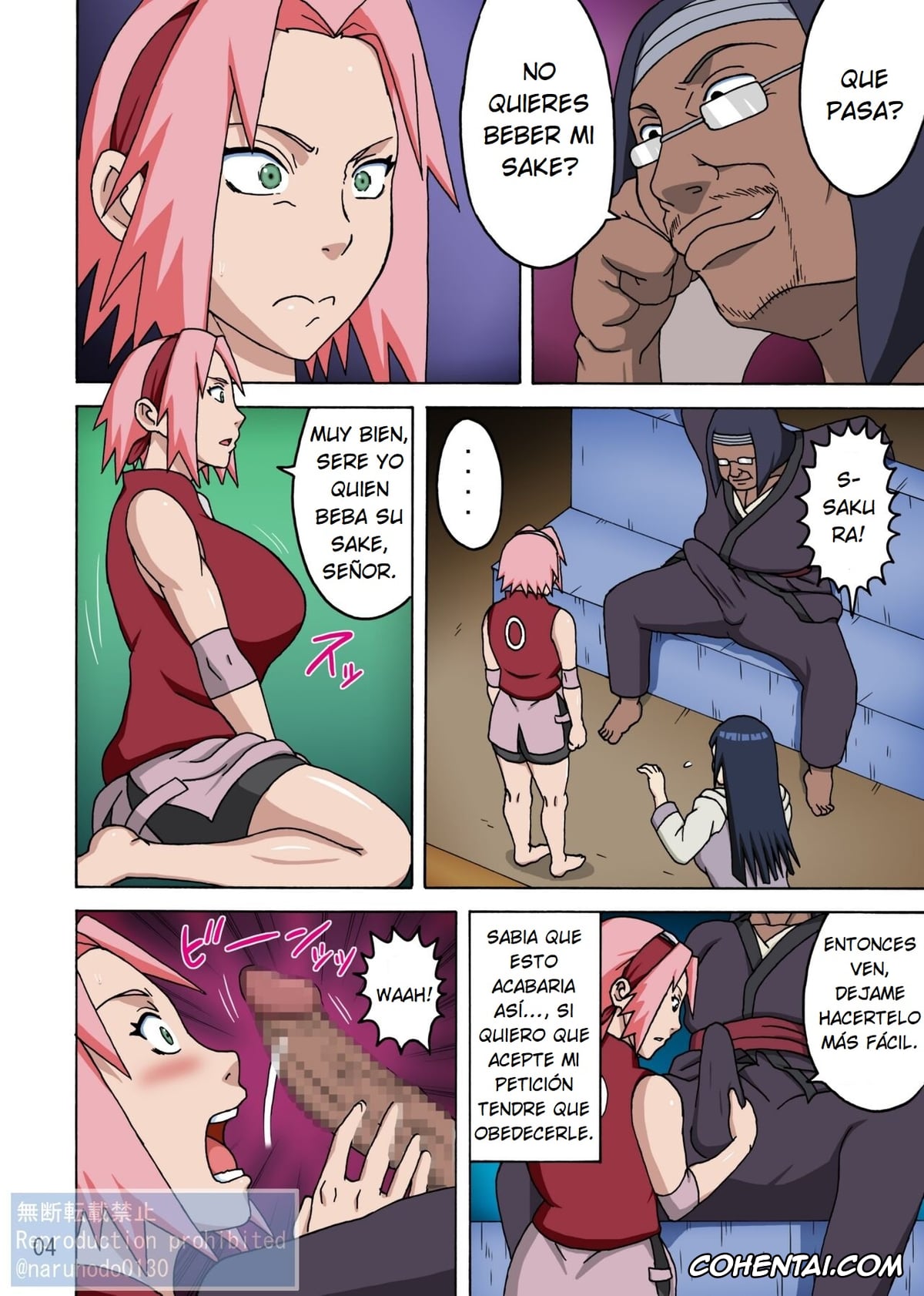 NARUTO porno, Hinata Hyuga porno, Sakura Haruno porno, SakuHina Inninden Full Color Remake-ban (NARUTO), pagina 5