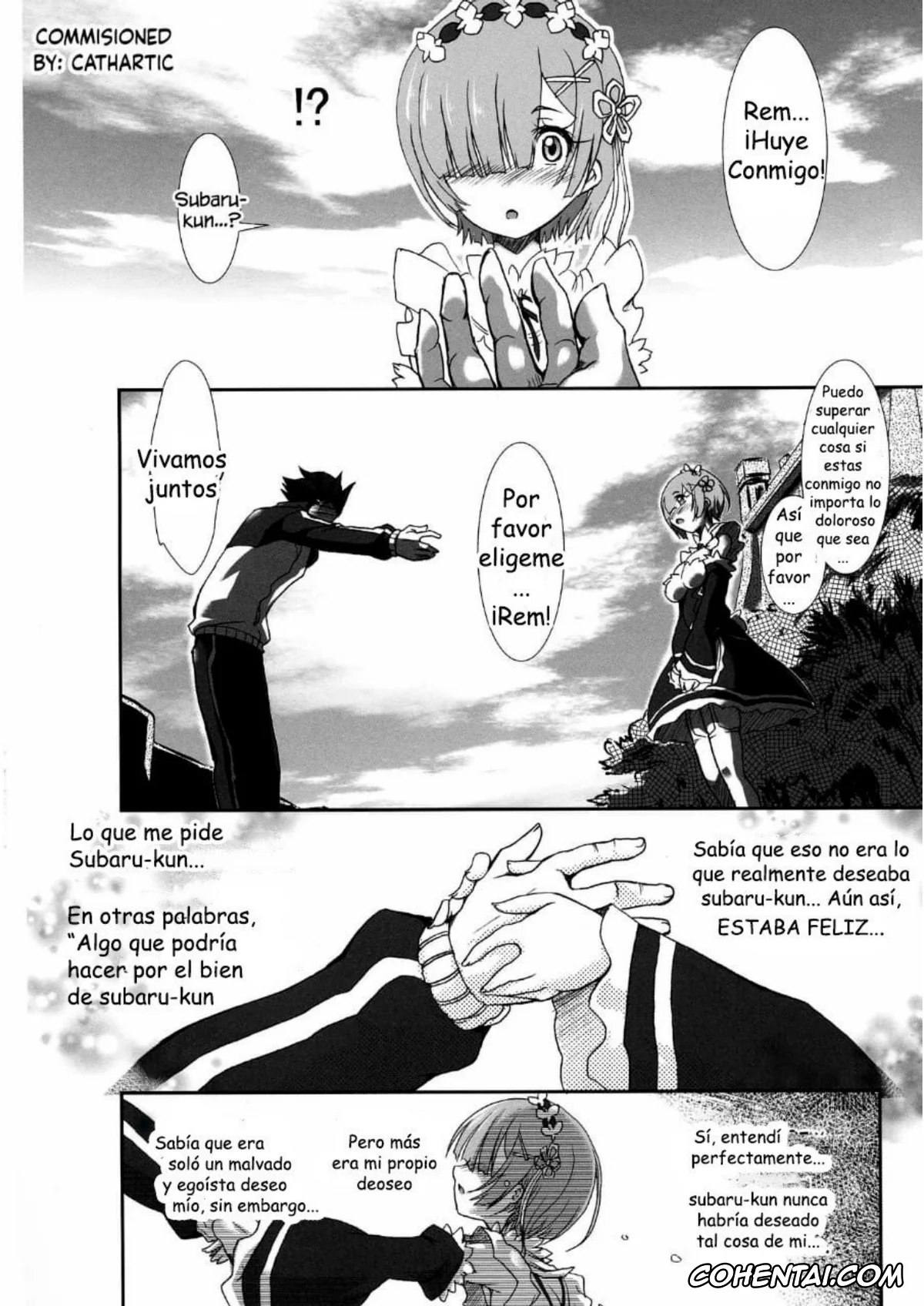 Re:Zero kara Hajimeru Isekai Seikatsu porno, Rem porno, Rem – Danshou – Natsuki Rem no Eromanga (Re:Zero kara Hajimeru Isekai Seikatsu), pagina 2
