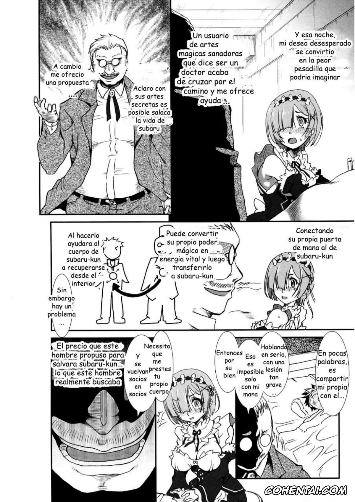 Re:Zero kara Hajimeru Isekai Seikatsu porno, Rem porno, Rem – Danshou – Natsuki Rem no Eromanga (Re:Zero kara Hajimeru Isekai Seikatsu), pagina 5