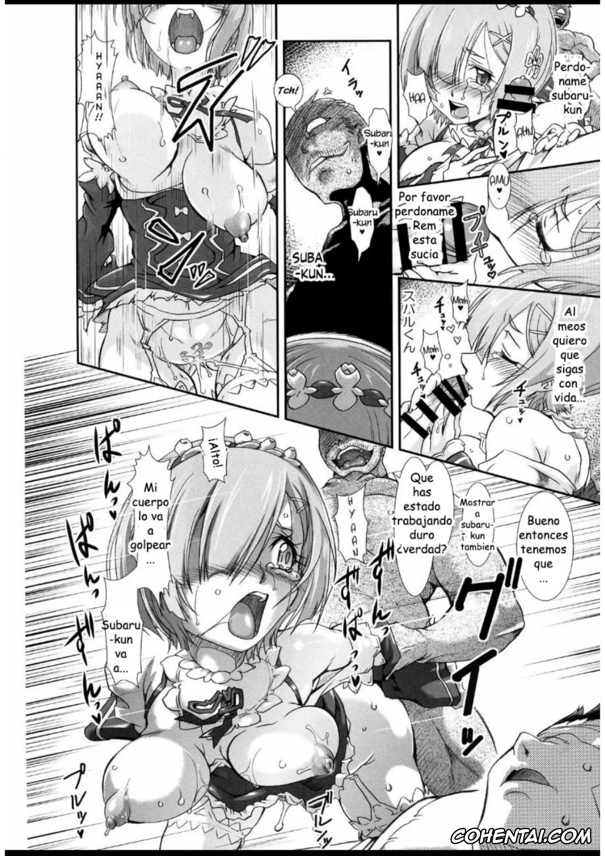 Re:Zero kara Hajimeru Isekai Seikatsu porno, Rem porno, Rem – Danshou – Natsuki Rem no Eromanga (Re:Zero kara Hajimeru Isekai Seikatsu), pagina 17